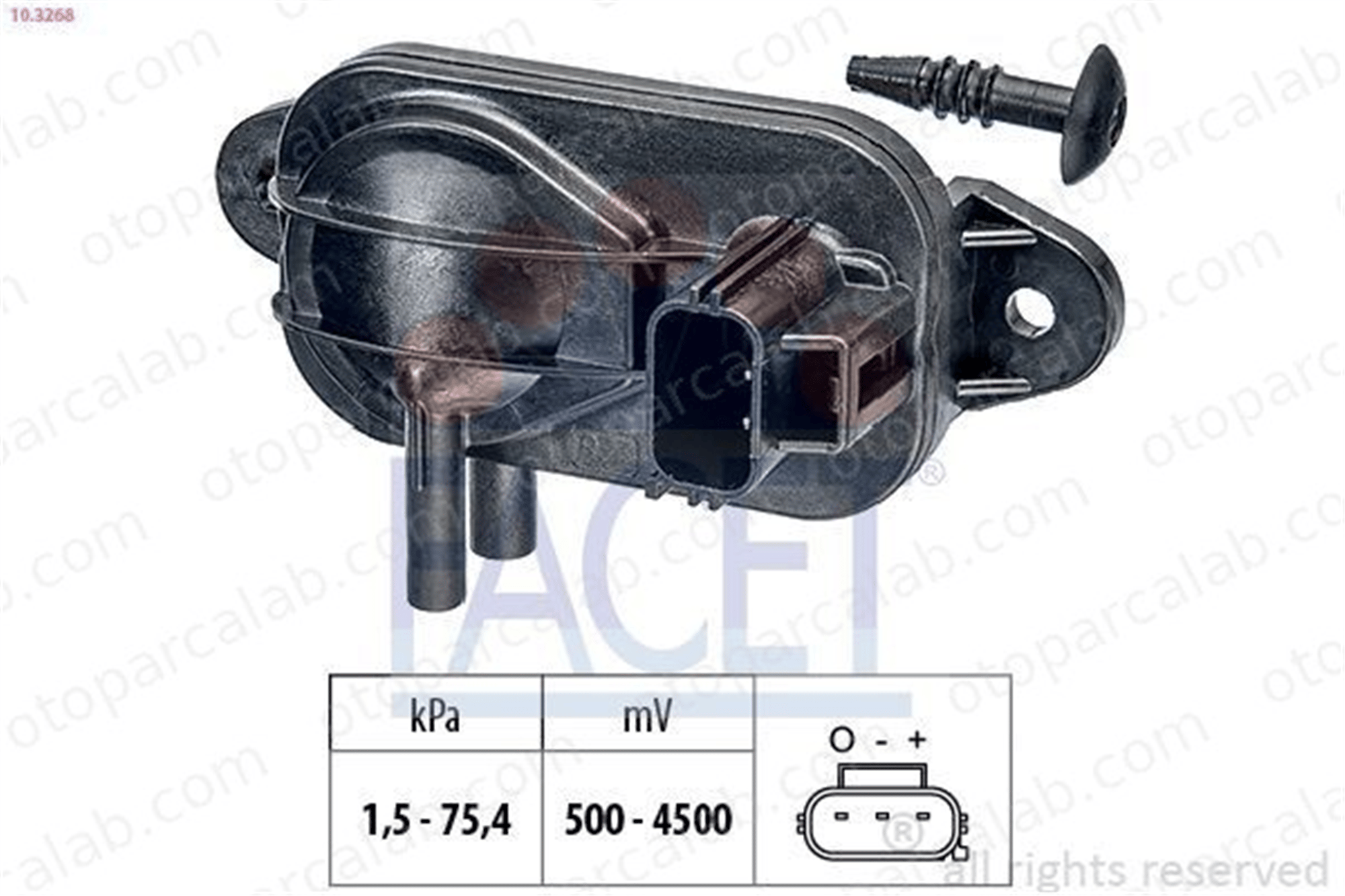 FACET 10.3268 MAP Sensörü FORD FOCUS III FOCUS III Turnier 30750460 1315630