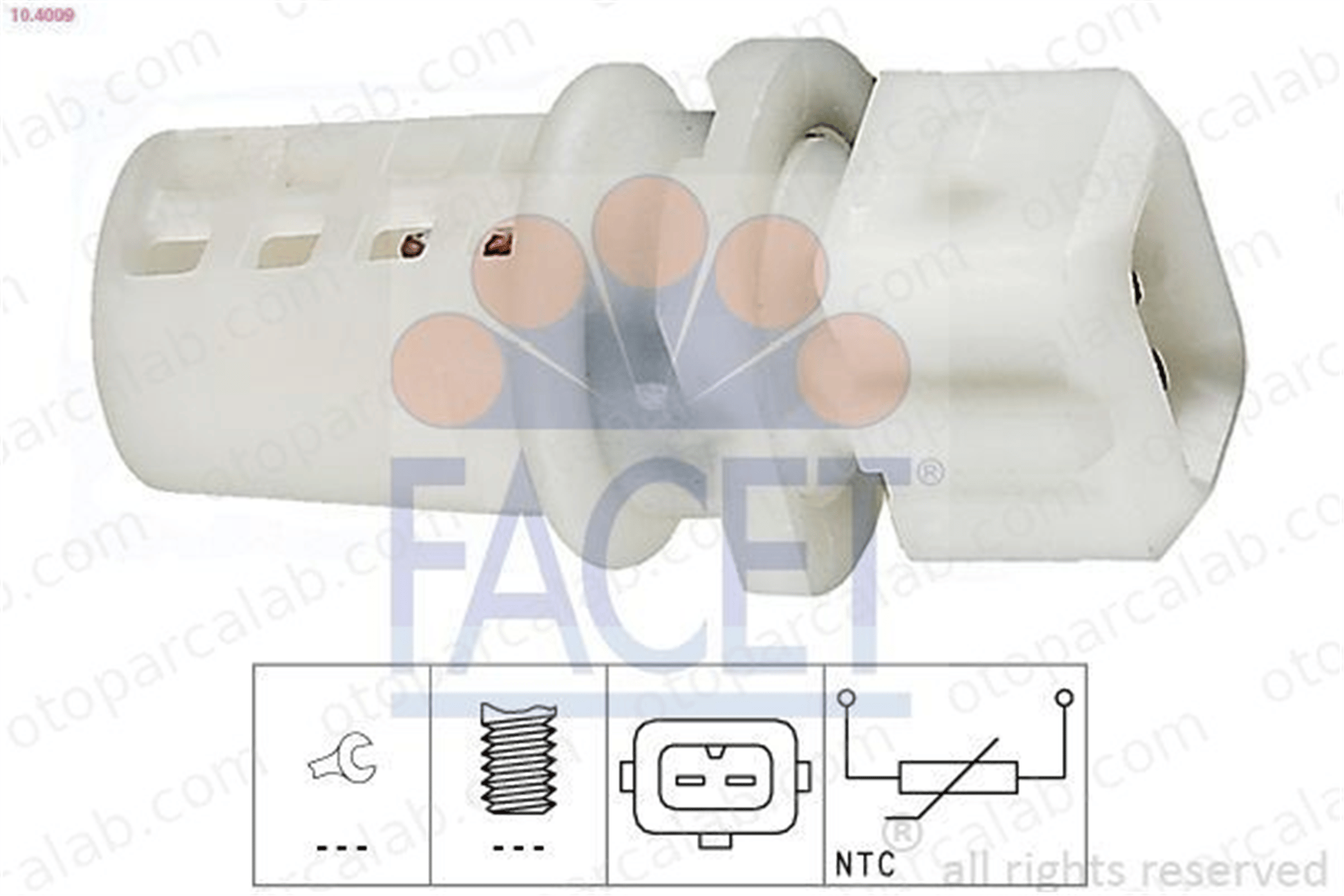 FACET 10.4009 Hararet Müşürü MITSUBISHI CARISMA CARISMA Sedan MD313486 4401683