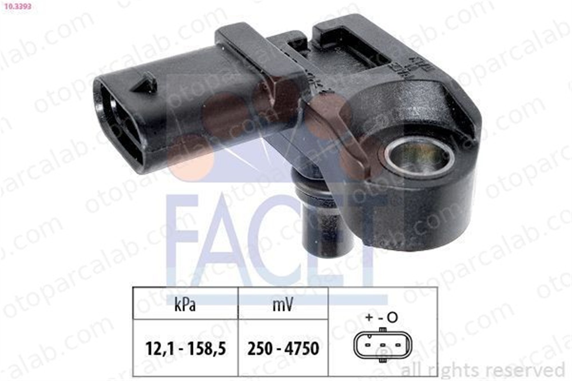 FACET 10.3393 MAP Sensörü MINI MINI BMW 1 8637898 13627636936