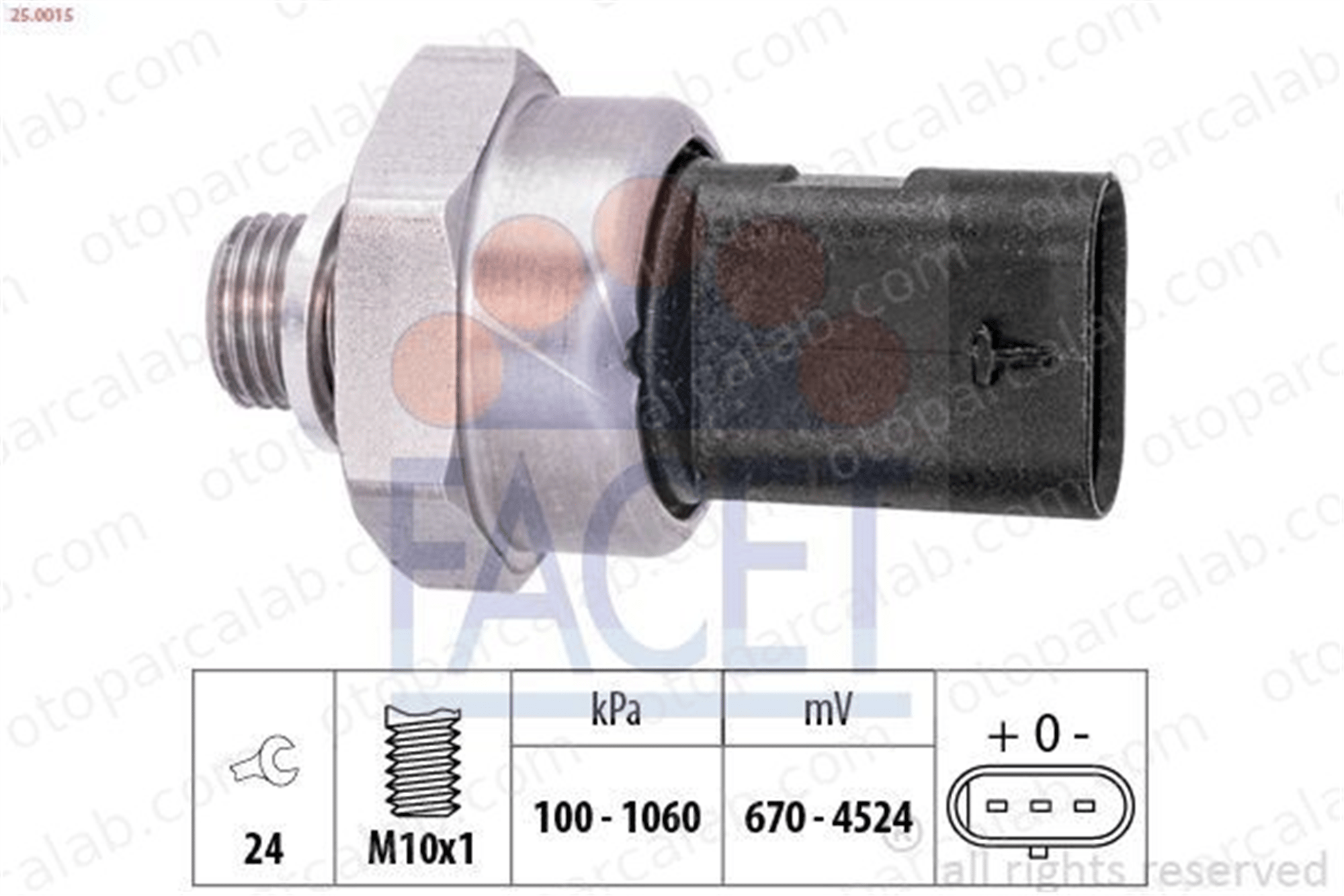 FACET 25.0015 Yağ Müşürü BMW 3 5 12618614494 12618647488