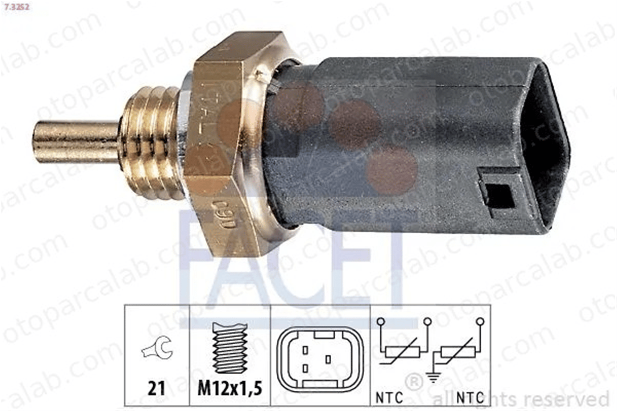 FACET 7.3252 Hararet Müşürü RENAULT CLIO II LAGUNA II Grandtour 7700101968 226306024R