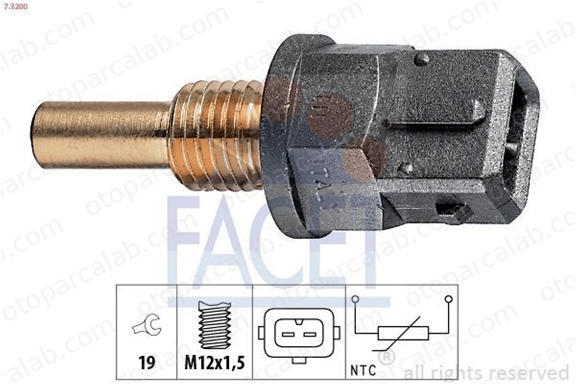 FACET 7.3200 Hararet Müşürü SAAB 900 I 900 I Combi Coupe 7485006 EAC1386