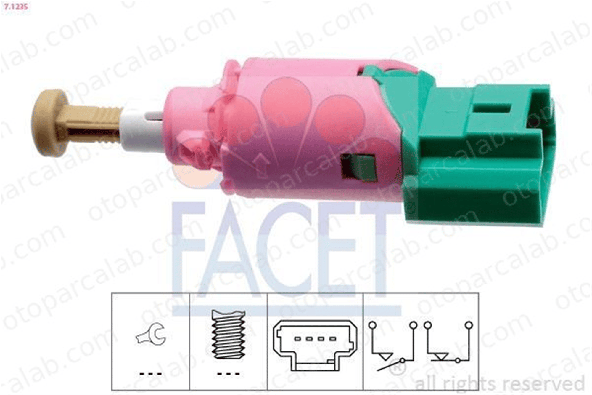 FACET 7.1235 Fren Müşürü RENAULT LAGUNA III LAGUNA III Grandtour 253200003R