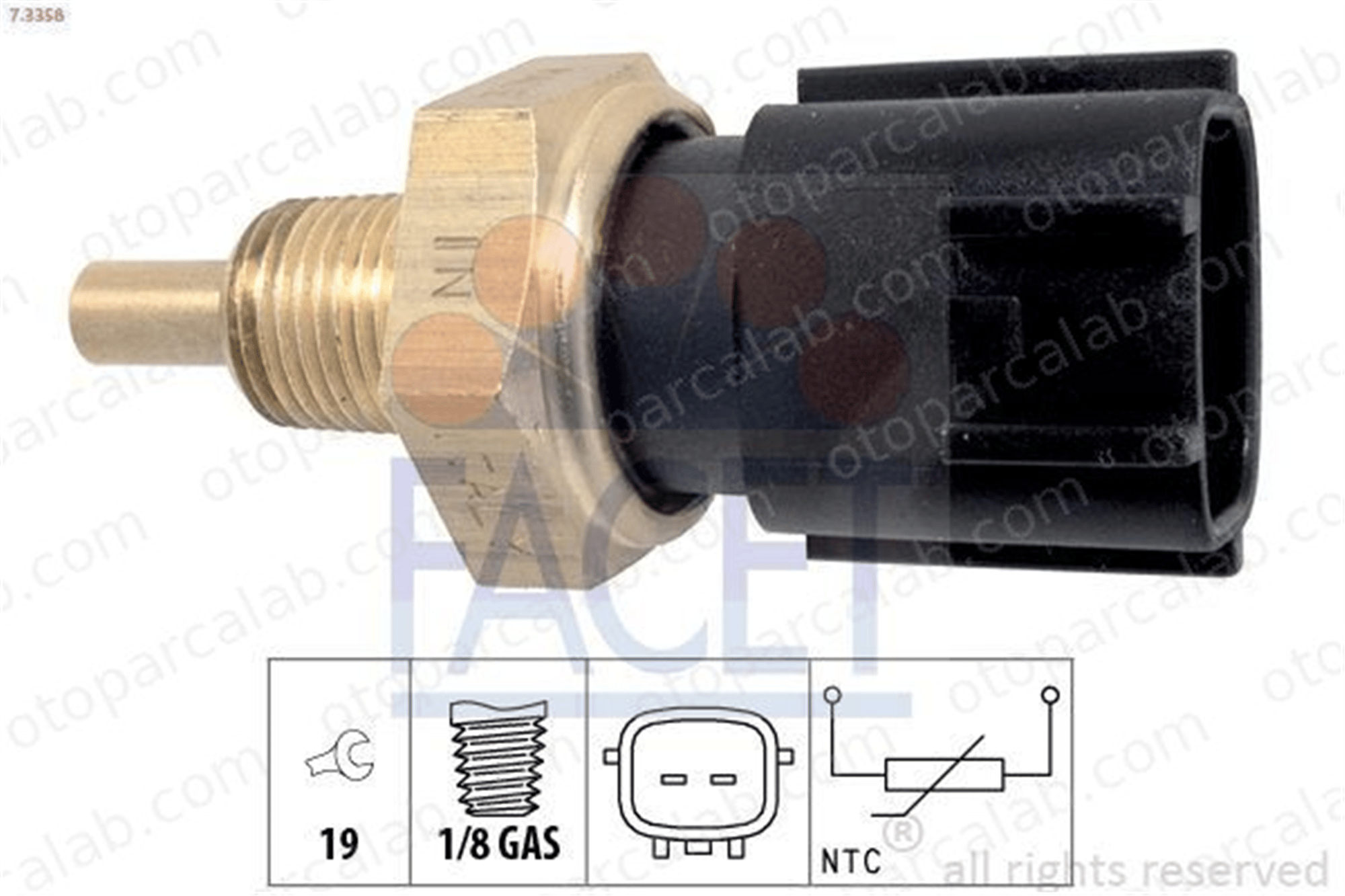 FACET 7.3358 Hararet Müşürü RENAULT MEGANE IV Hatchback TALISMAN 250759968R 22630ZJ70A