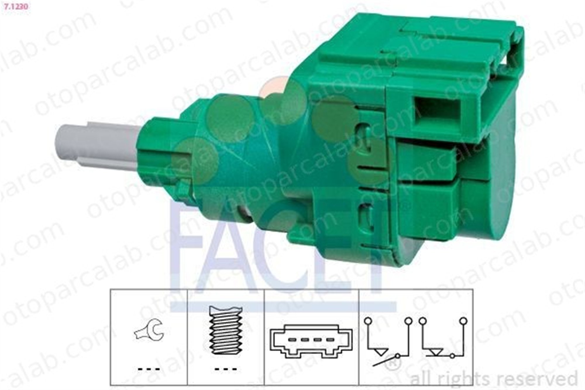 FACET 7.1230 Fren Müşürü VW BORA I GOLF IV 1C0945511A 1C0945511ARDW