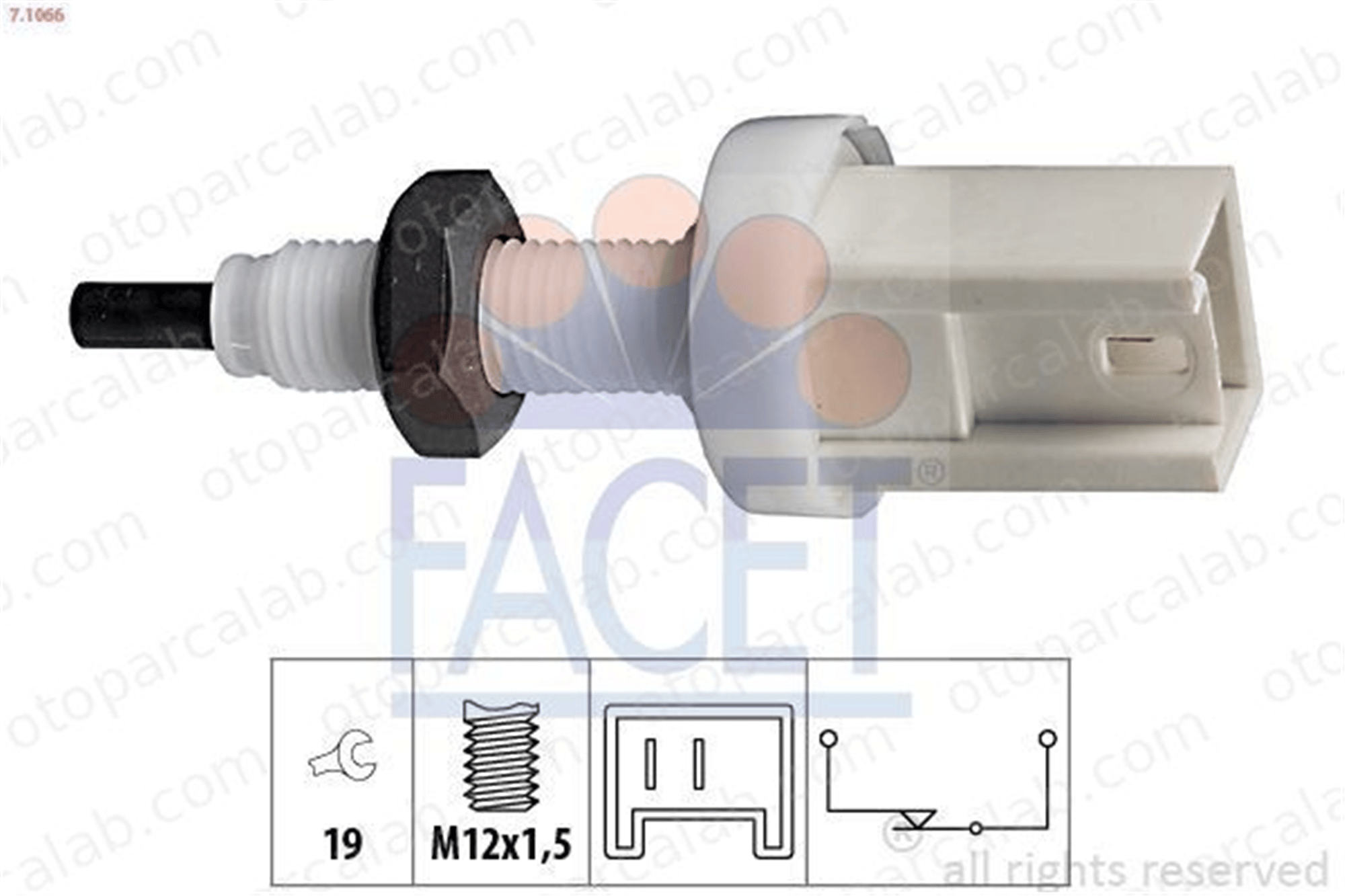 FACET 7.1066 Fren Müşürü FIAT DUCATO Platform şasi DUCATO Panelvan/Van 6552CZ 7619027