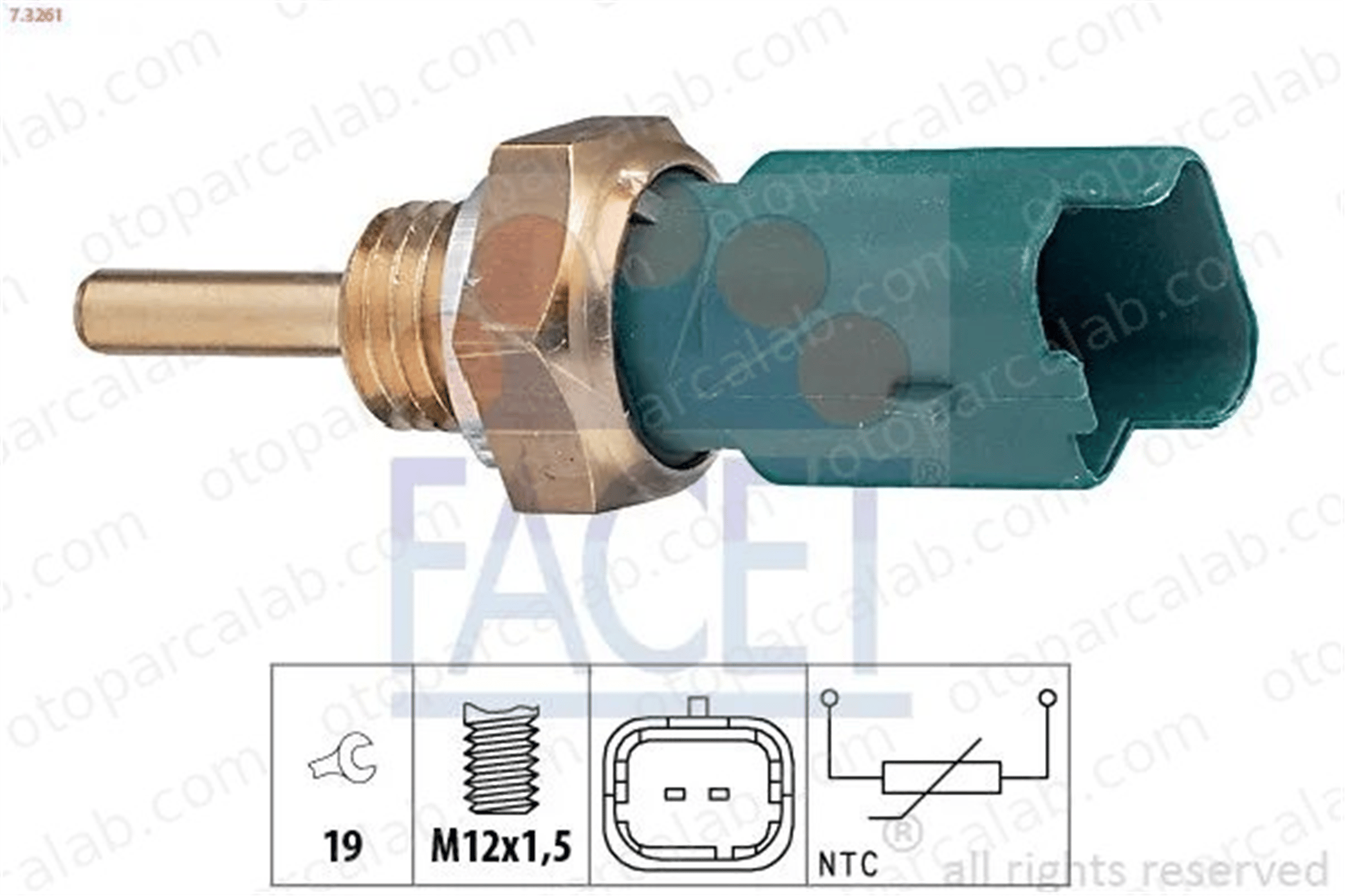 FACET 7.3261 Hararet Müşürü FIAT STILO STILO Multi Wagon 1338040 46554621