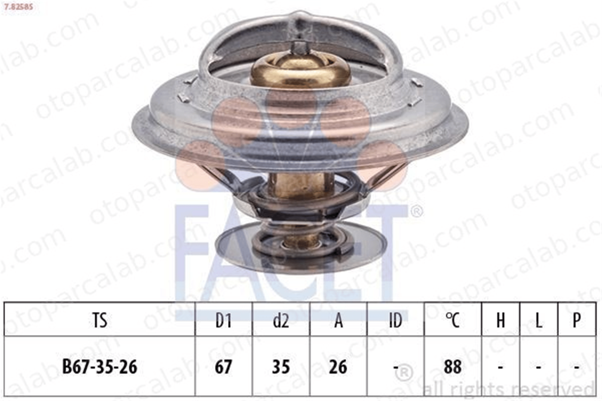 FACET 7.8258S Termostat BMW 3 3 Touring 11537511580 7V121113A