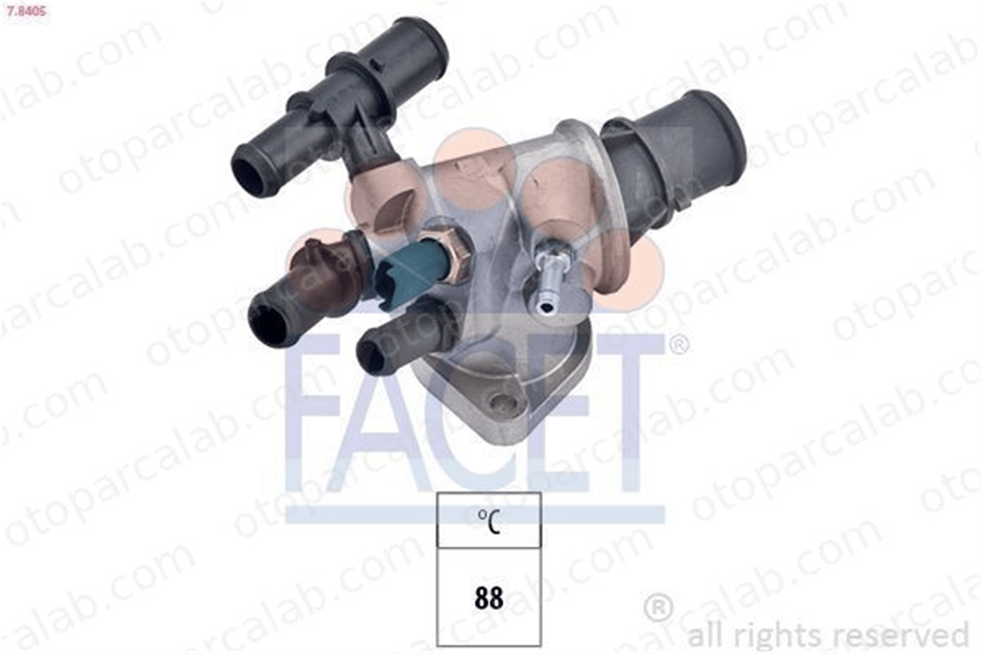 FACET 7.8405 Termostat 88 °C FIAT STILO STILO Multi Wagon 46790294 60816681