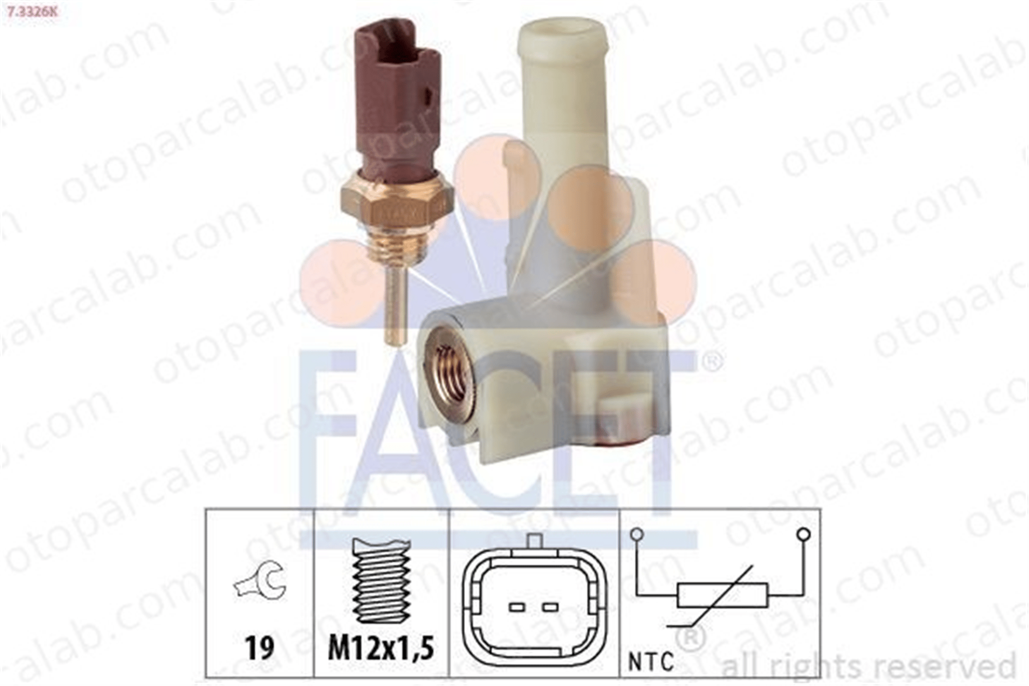 FACET 7.3326K Hararet Müşürü FIAT STILO STILO Multi Wagon 71738162