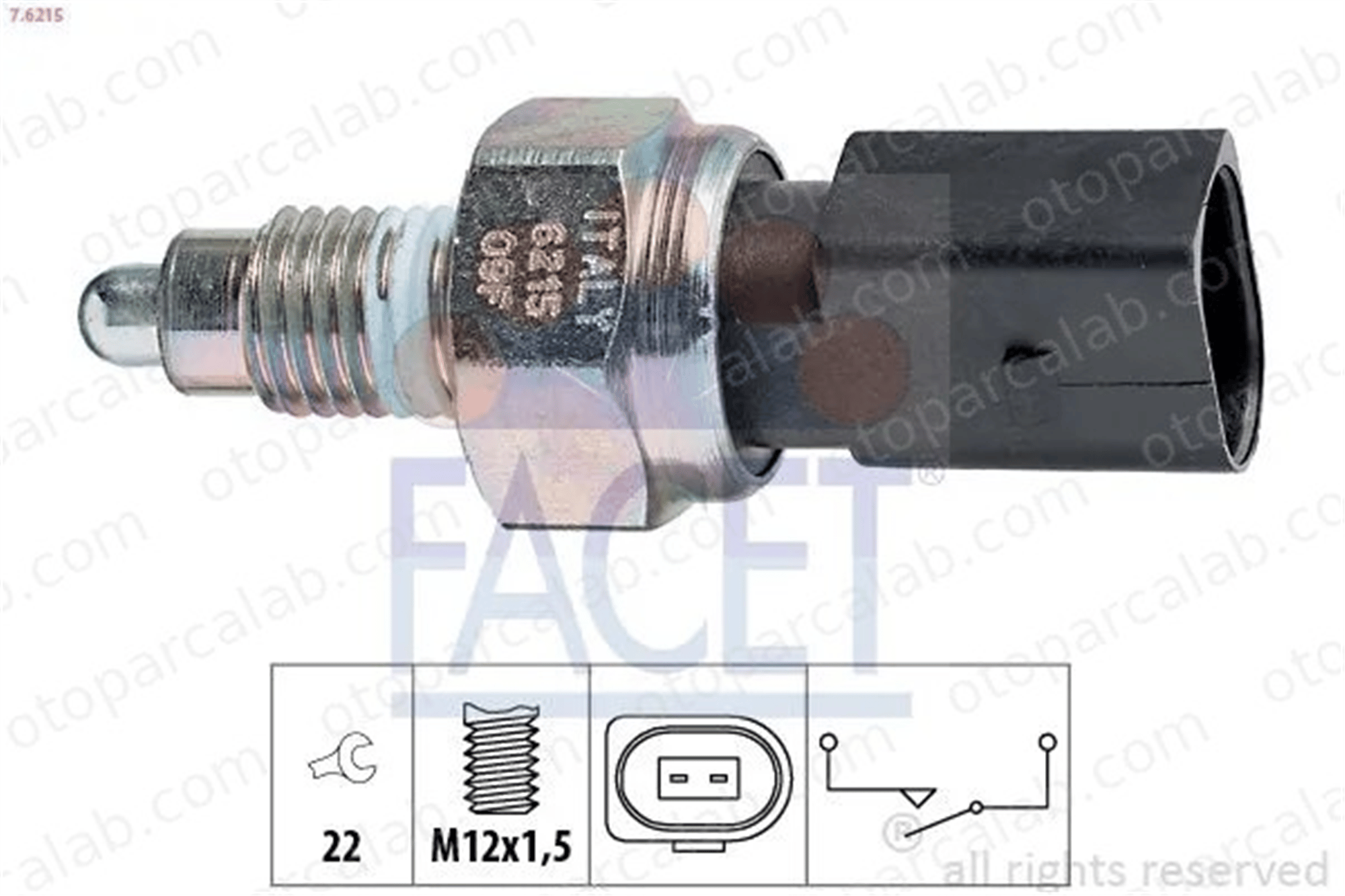 FACET 7.6215 Geri Vites Müşürü SEAT LEON VW TOURAN 2K945415CK 2K945415C
