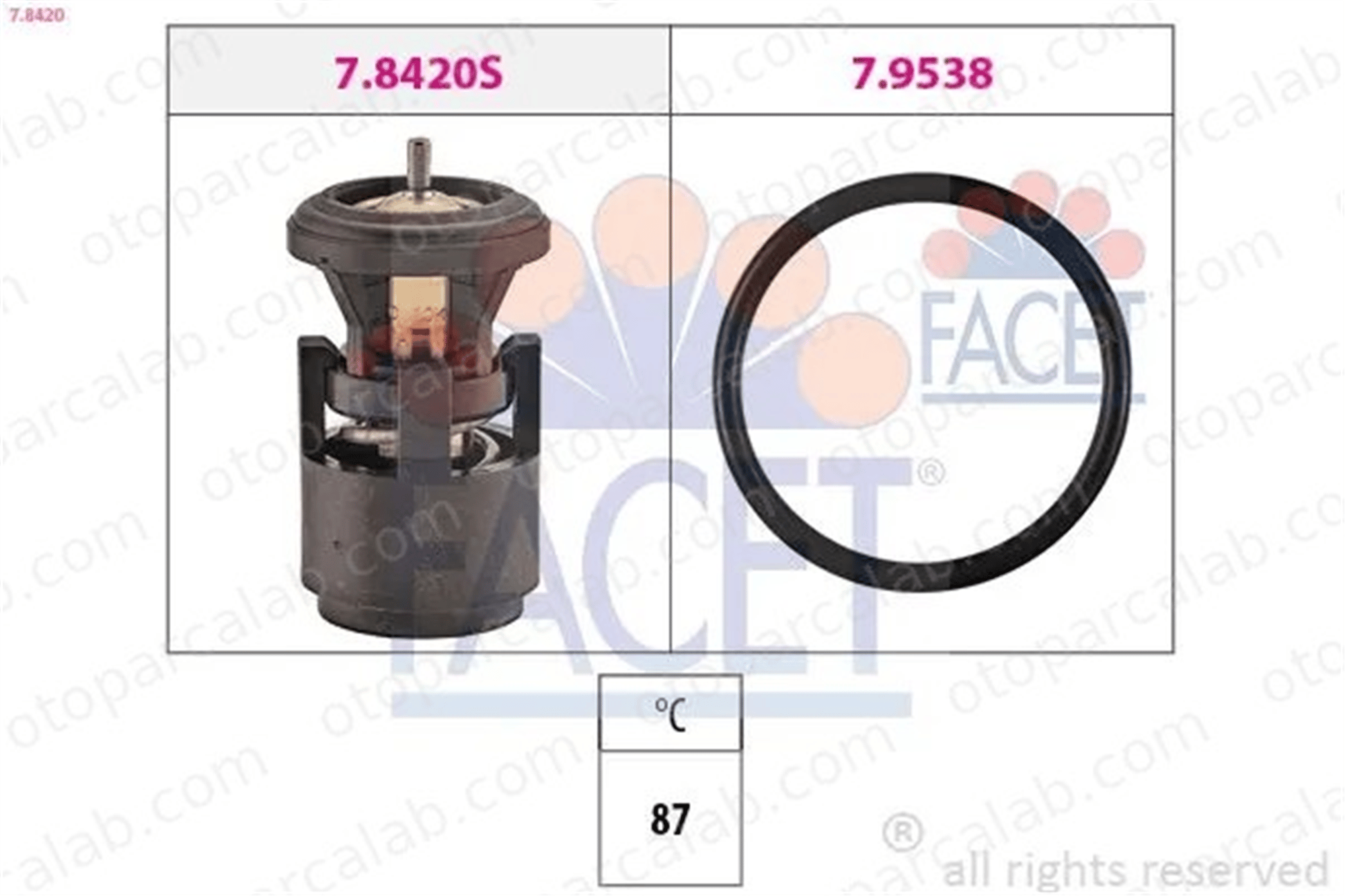 FACET 7.8420 Termostat SEAT CORDOBA IBIZA II 32121111BM 032121111BM