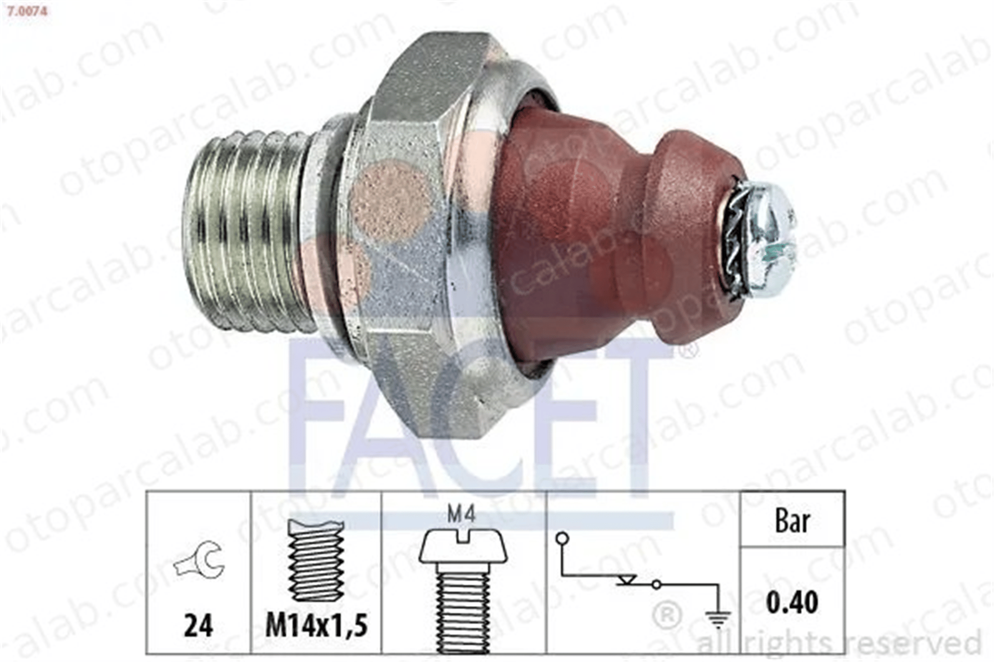 FACET 7.0074 Yağ Müşürü MERCEDES-BENZ T1 Panelvan/Van T1 Platform şasi A0045425917