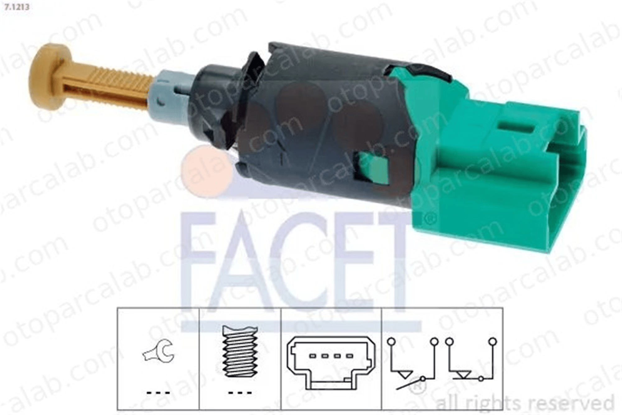 FACET 7.1213 Fren Müşürü PEUGEOT 207 SW CITROËN C4 GRAND PICASSO I 453467 453463