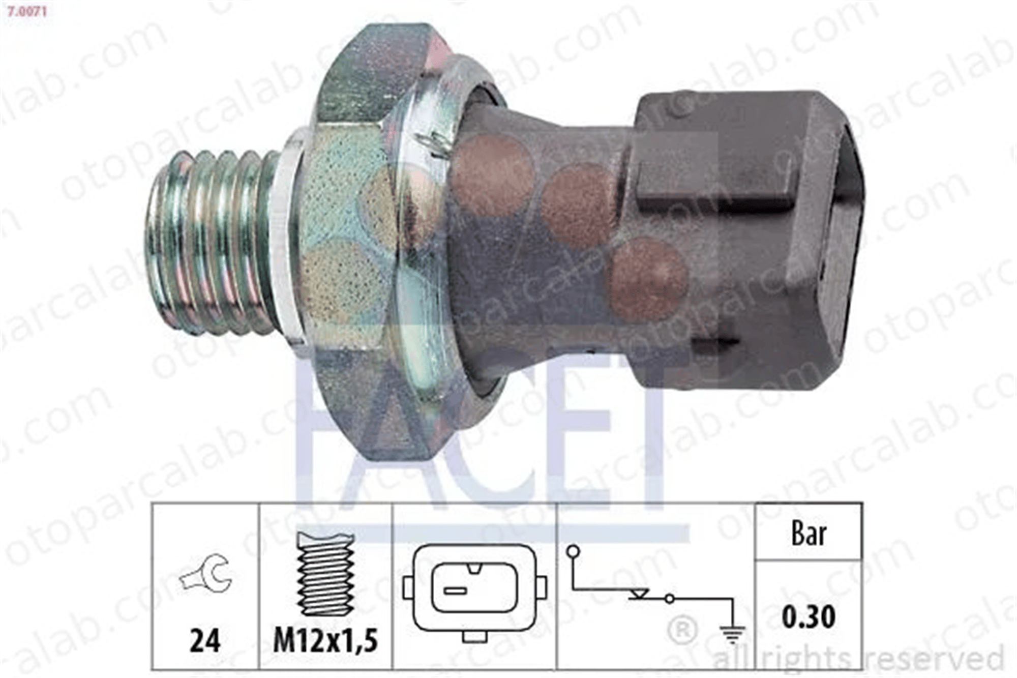 FACET 7.0071 Yağ Müşürü BMW 3 5 12618611273 STC2252