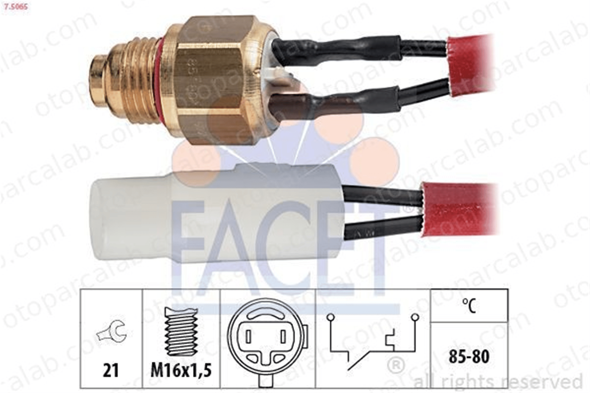 FACET 7.5065 Fan Müşürü HYUNDAI LANTRA I PONY Sedan 2536021100 2536021110