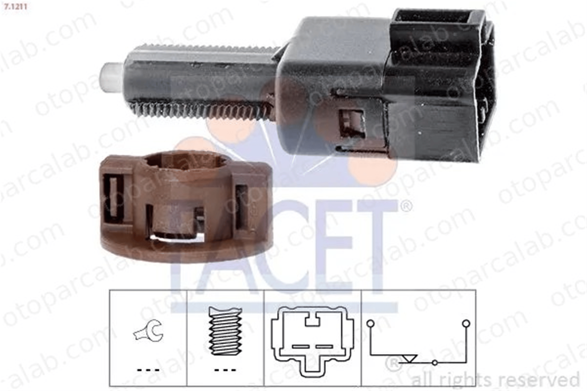 FACET 7.1211 Fren Müşürü TOYOTA AVENSIS AVENSIS Sedan 453455 8434009030
