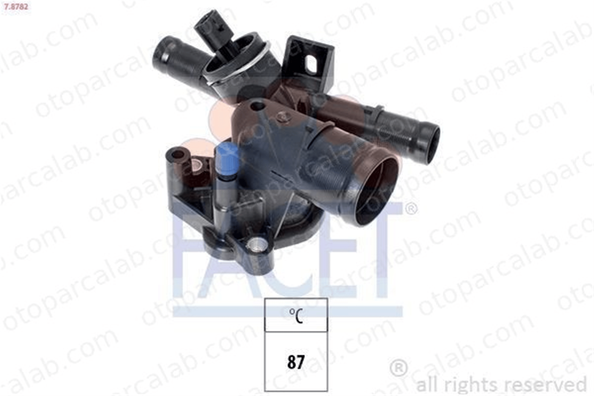 FACET 7.8782 Termostat Gövdesi RENAULT MEGANE III Coupe MEGANE III Grandtour 8200978542 8200790911