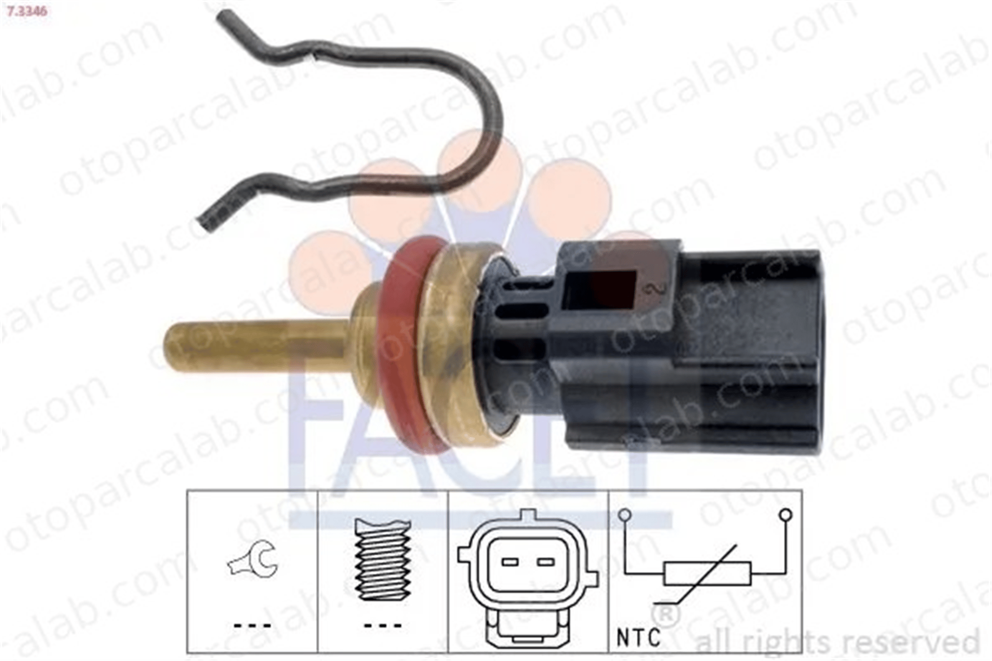 FACET 7.3346 Hararet Müşürü VOLVO V70 III V60 I 30650752 1371592