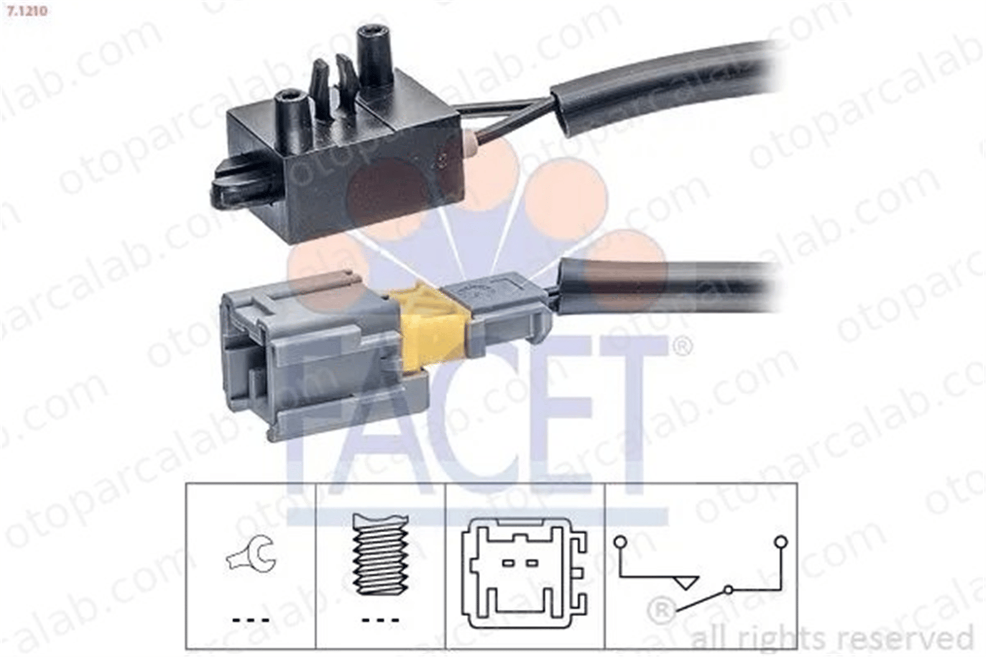 FACET 7.1210 Fren Müşürü CITROËN BERLINGO Kasa/büyük limuzin C5 III Break 218920 218924