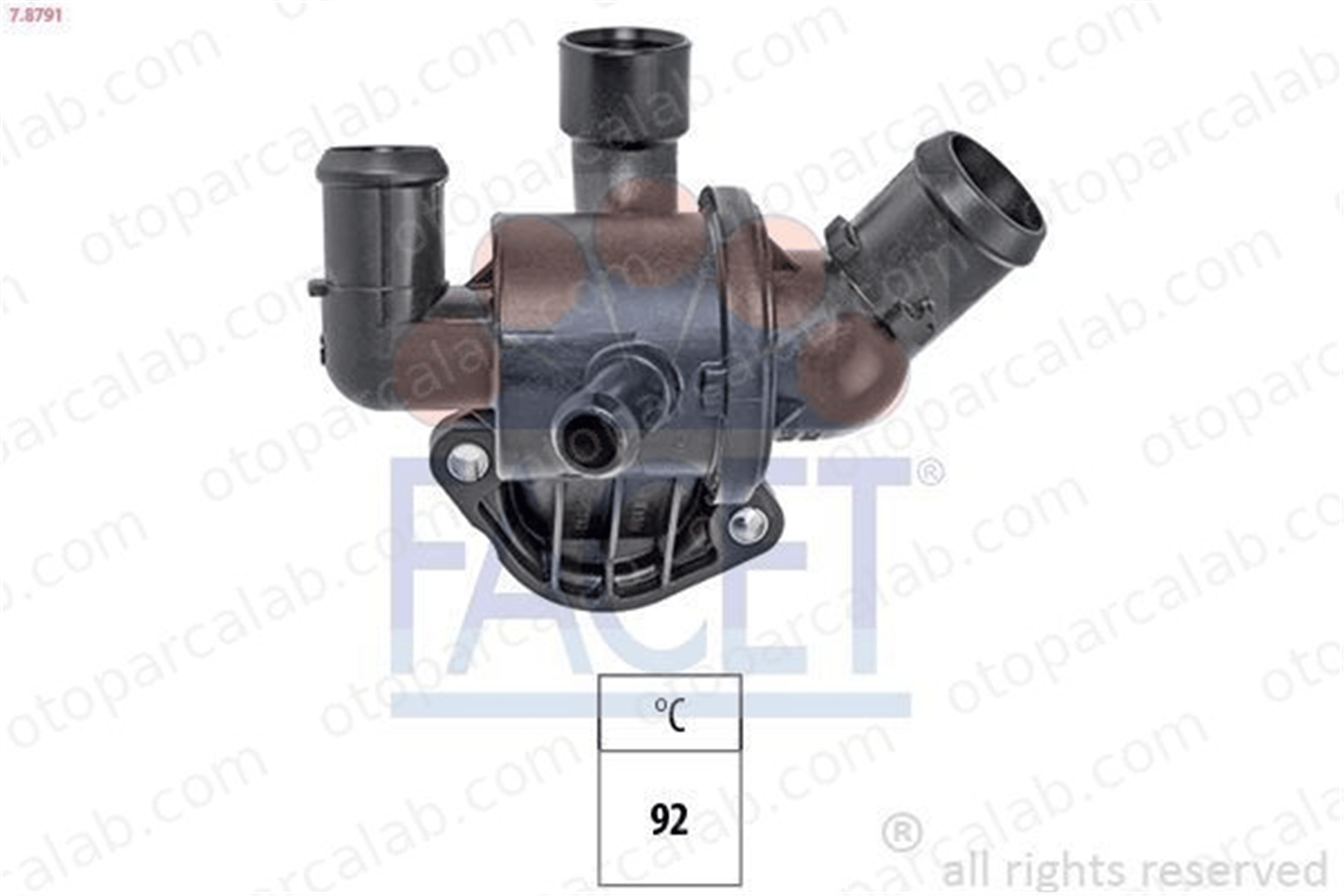 FACET 7.8791 Termostat SKODA FABIA II FABIA II Combi 3L121111R 03L121111R