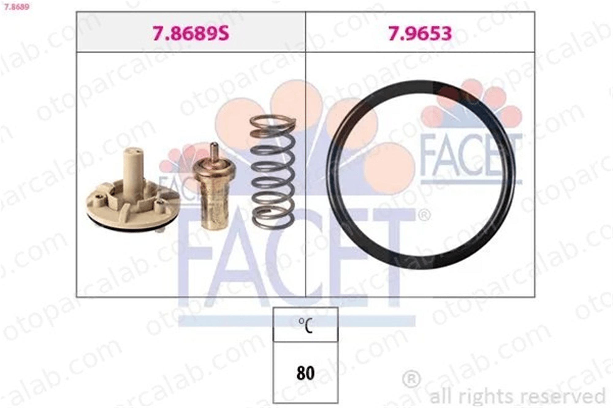 FACET 7.8689 Termostat VW TOURAN TIGUAN 3C121110L 03C121110L