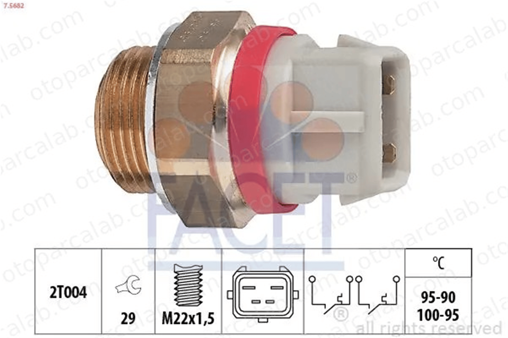 FACET 7.5628 Fan Müşürü RENAULT 21 Sedan SAFRANE I 6U0959481E 7700798264
