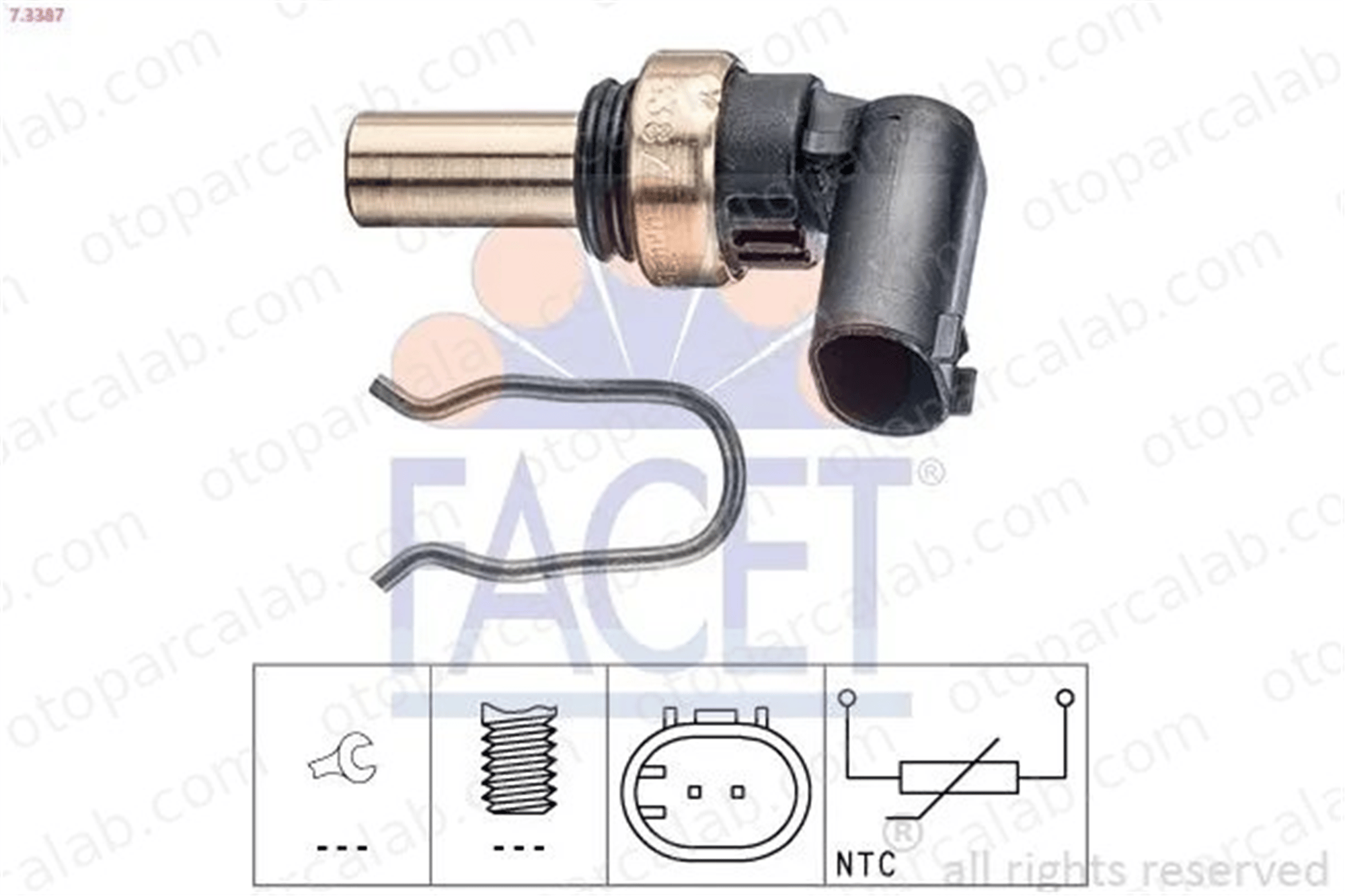 FACET 7.3387 Hararet Müşürü OPEL CASCADA INSIGNIA A 12641368 12656493