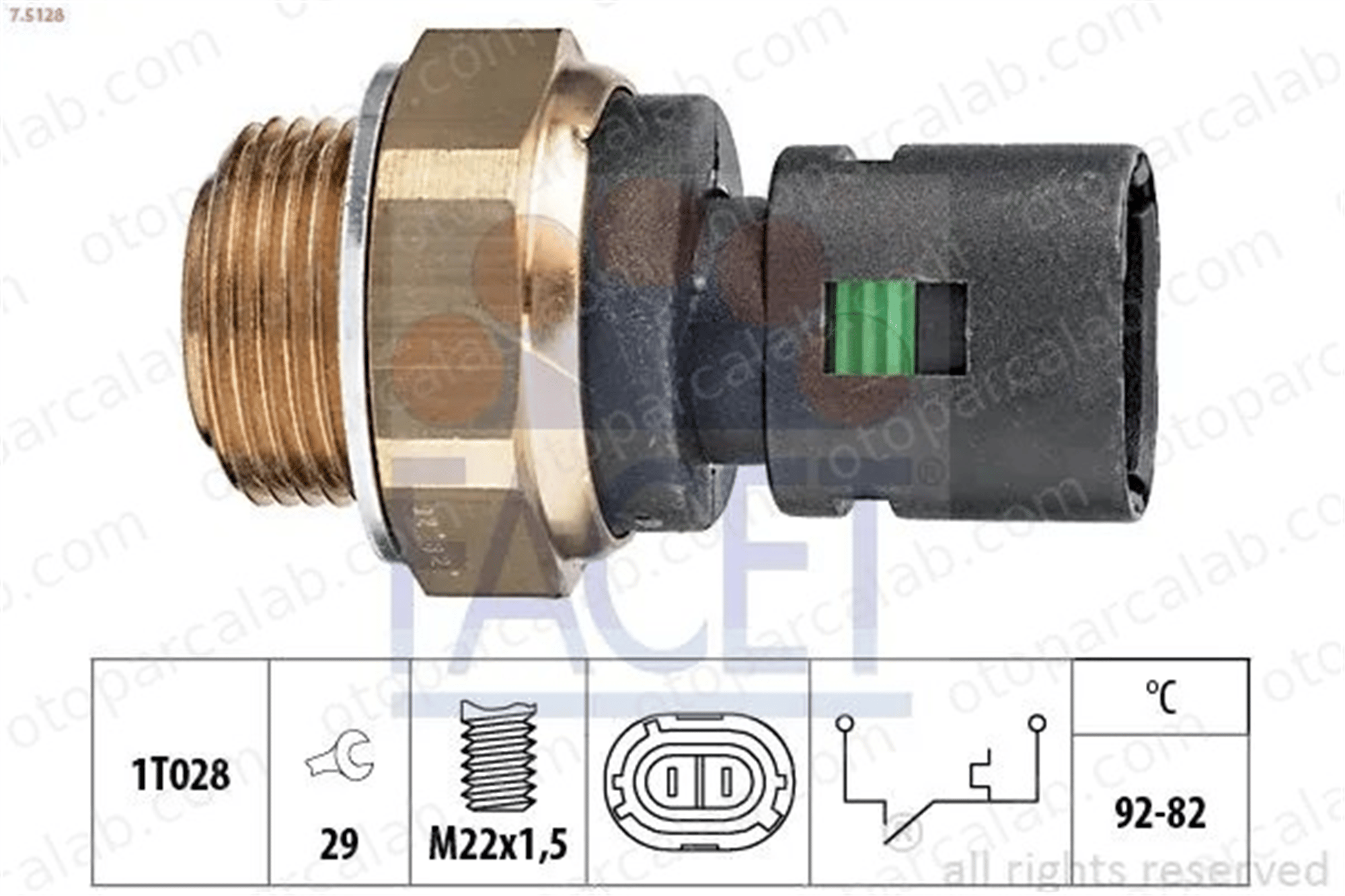 FACET 7.5128 Fan Müşürü RENAULT 21 Sedan 21 Station wagon 7700782503 96123564