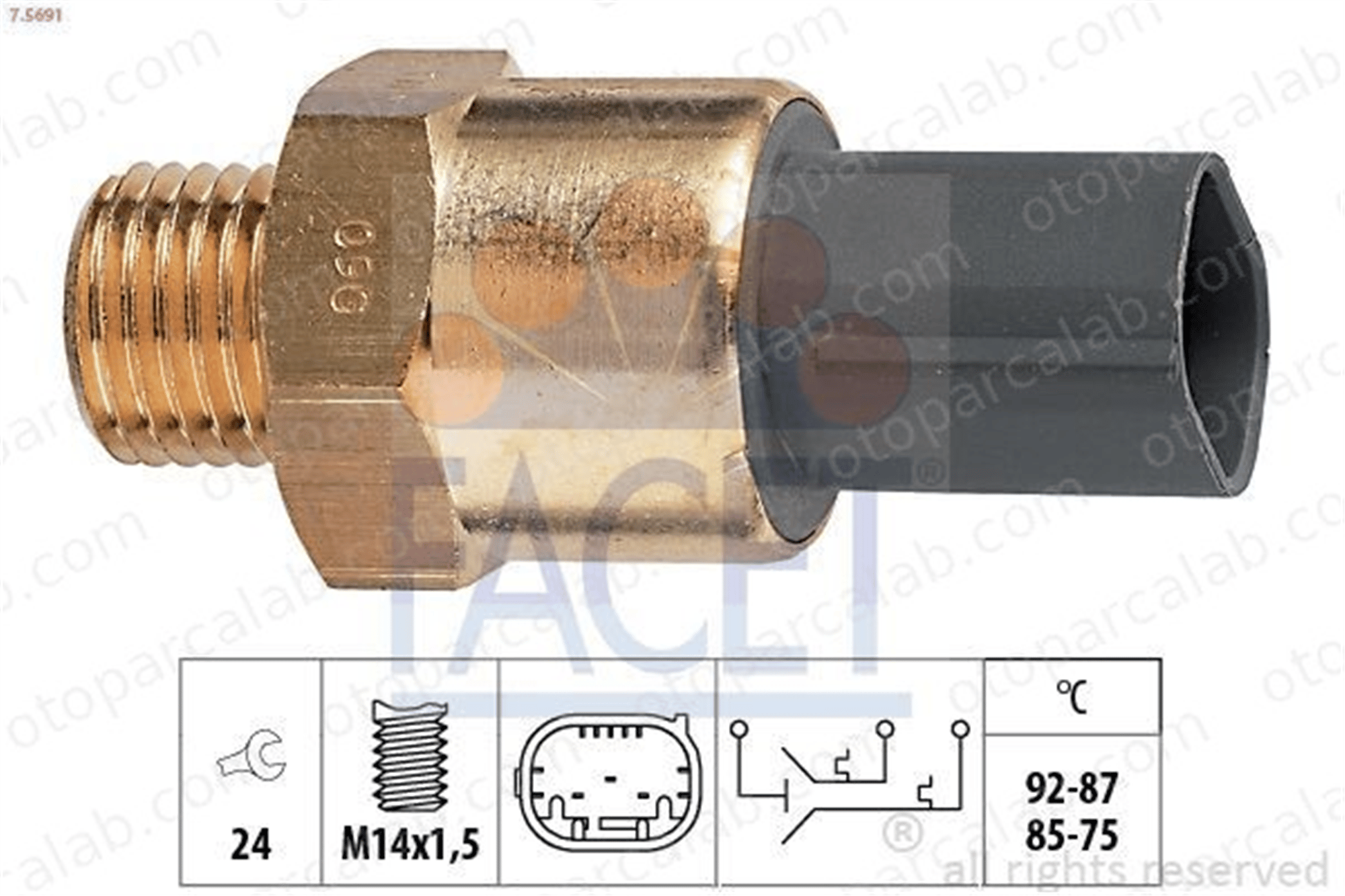 FACET 7.5691 Hararet Müşürü BMW 3 3 Compact 61318376440 8376440