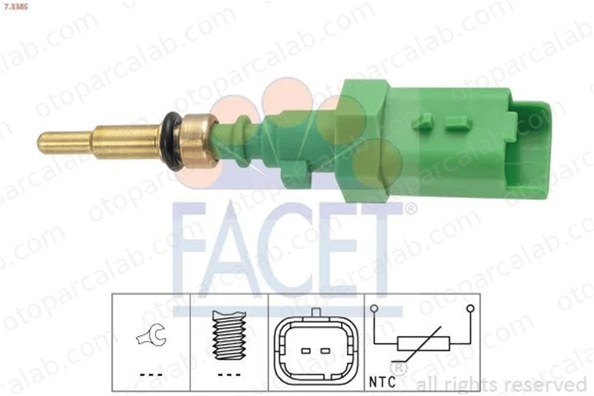 FACET 7.3385 Hararet Müşürü CITROËN BERLINGO Kasa/büyük limuzin PEUGEOT 2008 I 9802935980 3646442