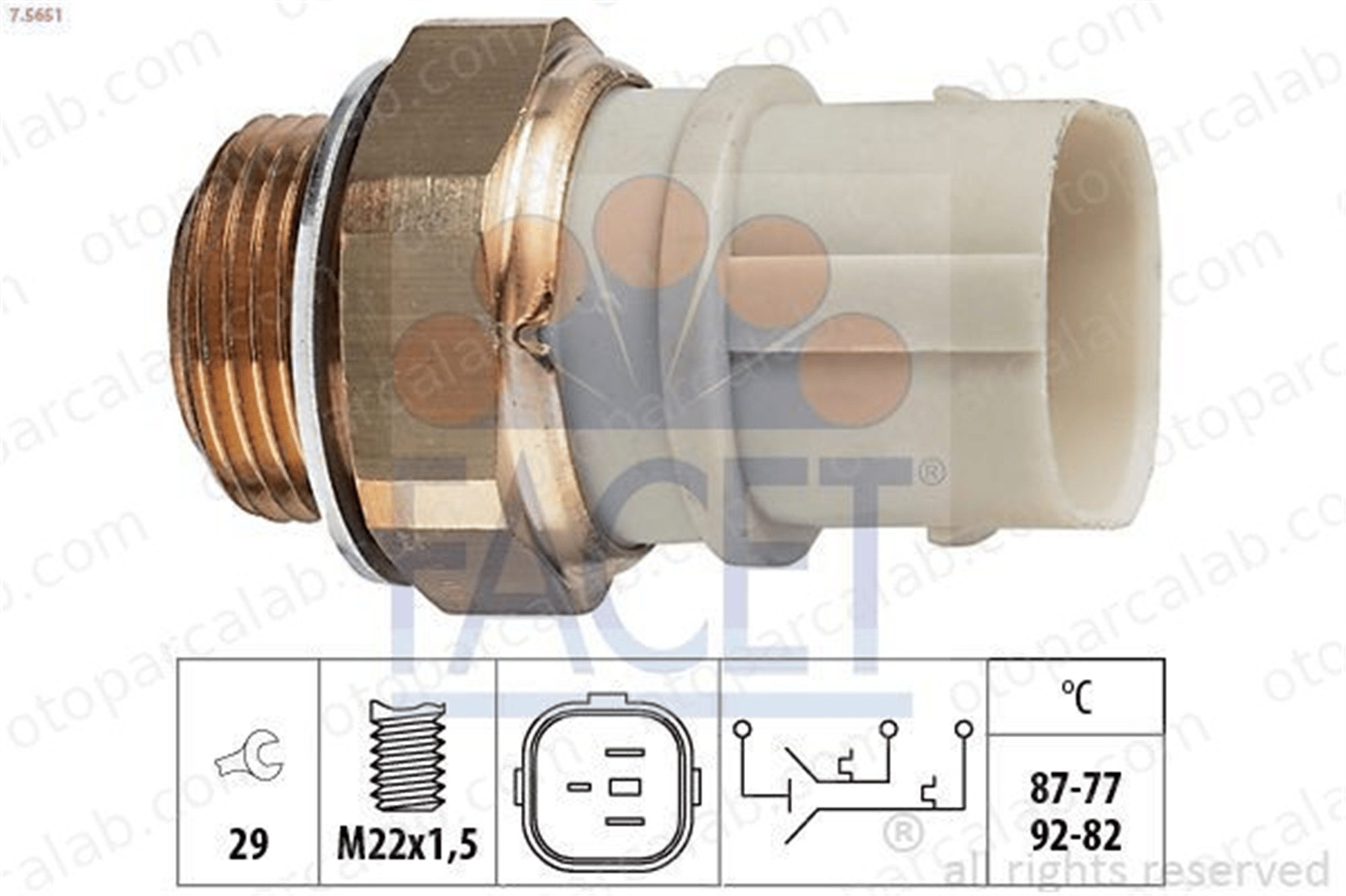 FACET 7.5651 Fan Müşürü VW TRANSPORTER T4 Minibüs/Otobüs TRANSPORTER T4 Panelvan/Van 701959481