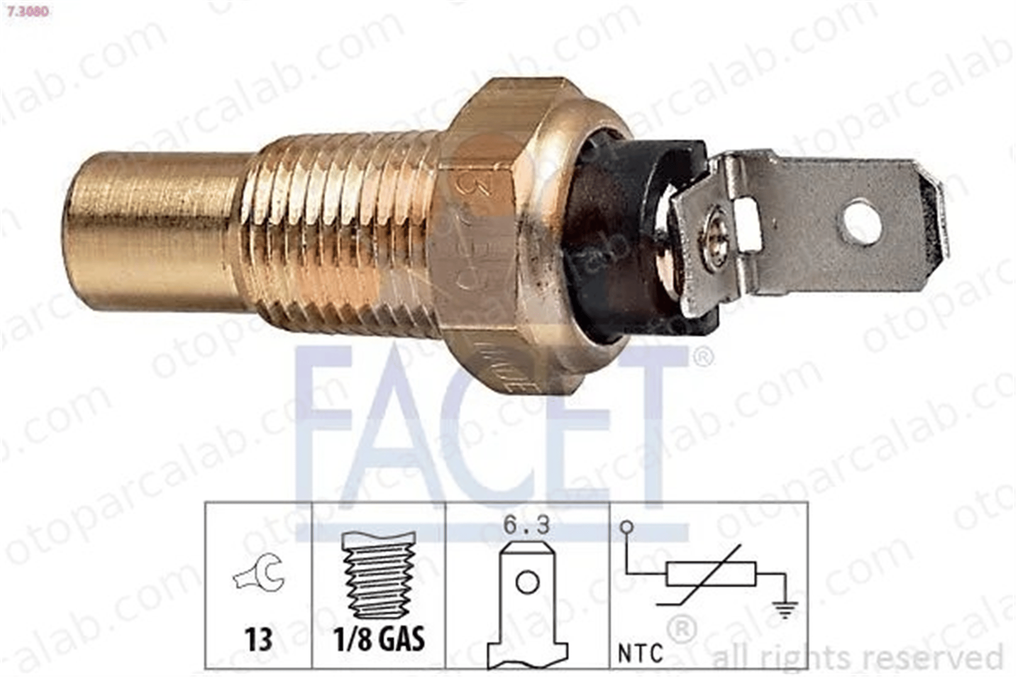 FACET 7.3080 Hararet Müşürü MITSUBISHI SPACE WAGON L 300 III Minibüs/Otobüs 9465032510 4671065
