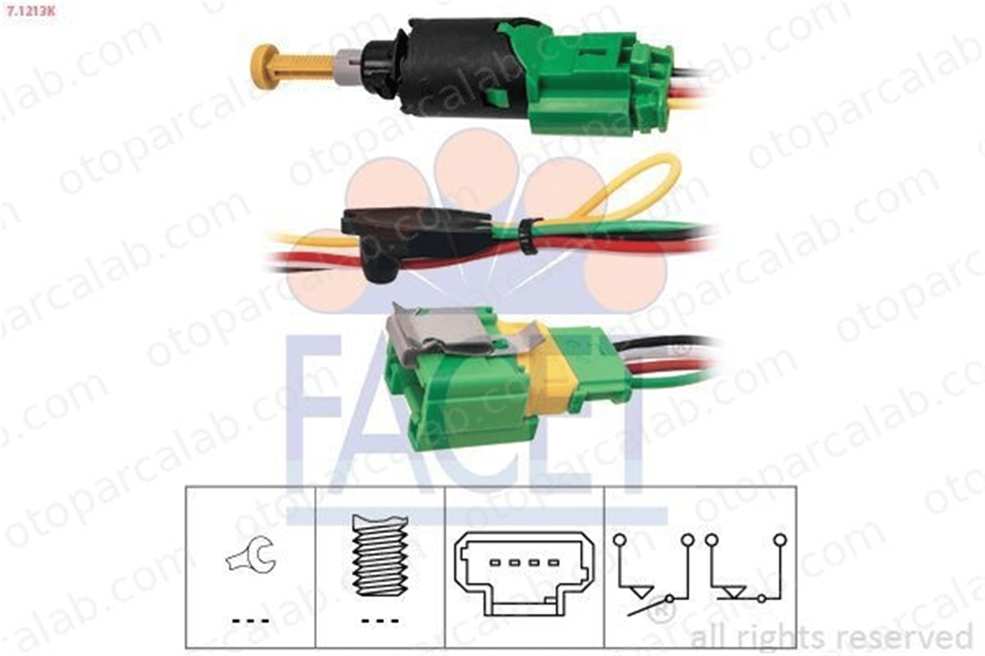 FACET 7.1213K Fren Müşürü CITROËN C5 III Break PEUGEOT 407 SW 453467