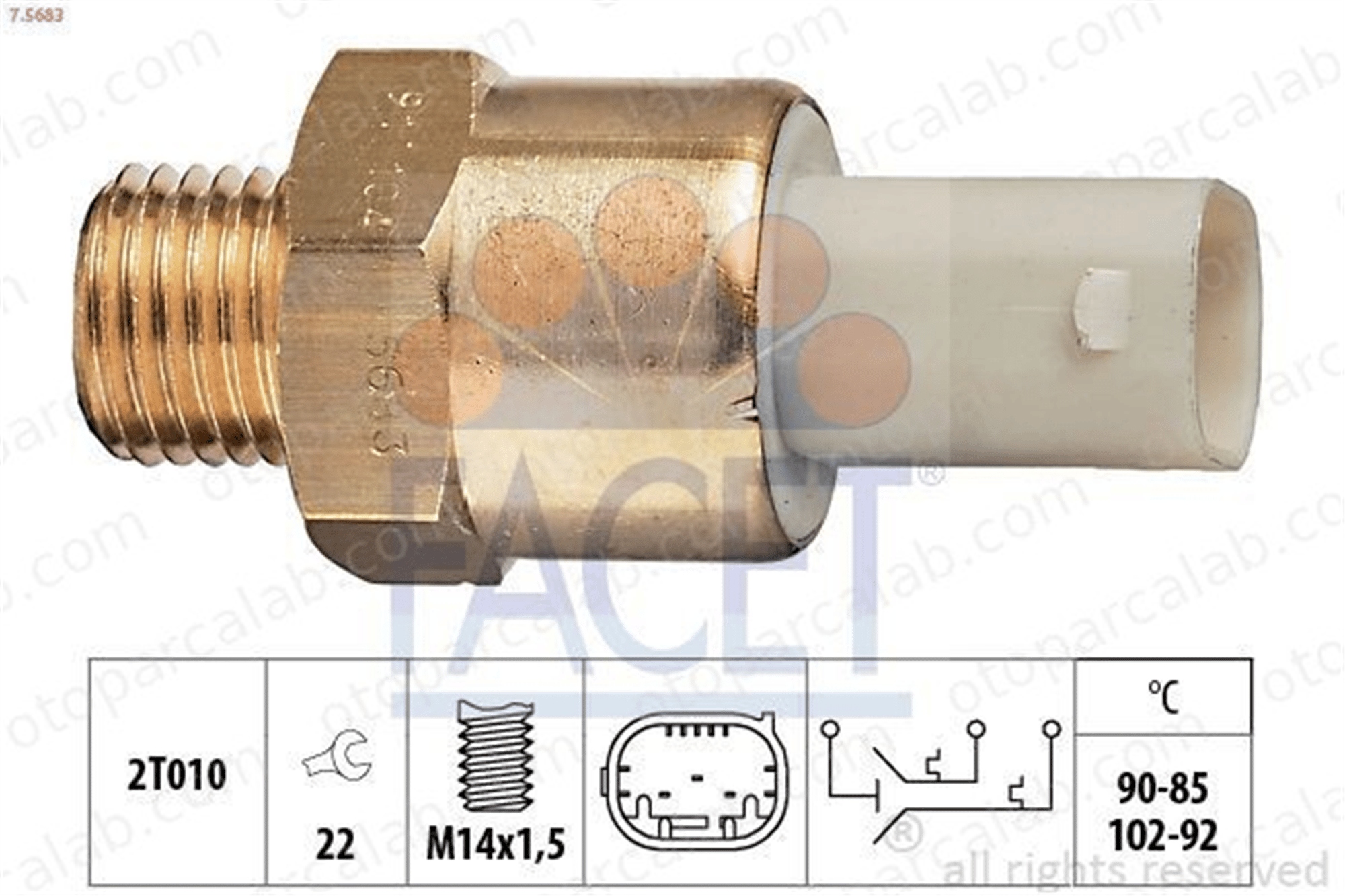 FACET 7.5683 Hararet Müşürü BMW 7 5 61318360857