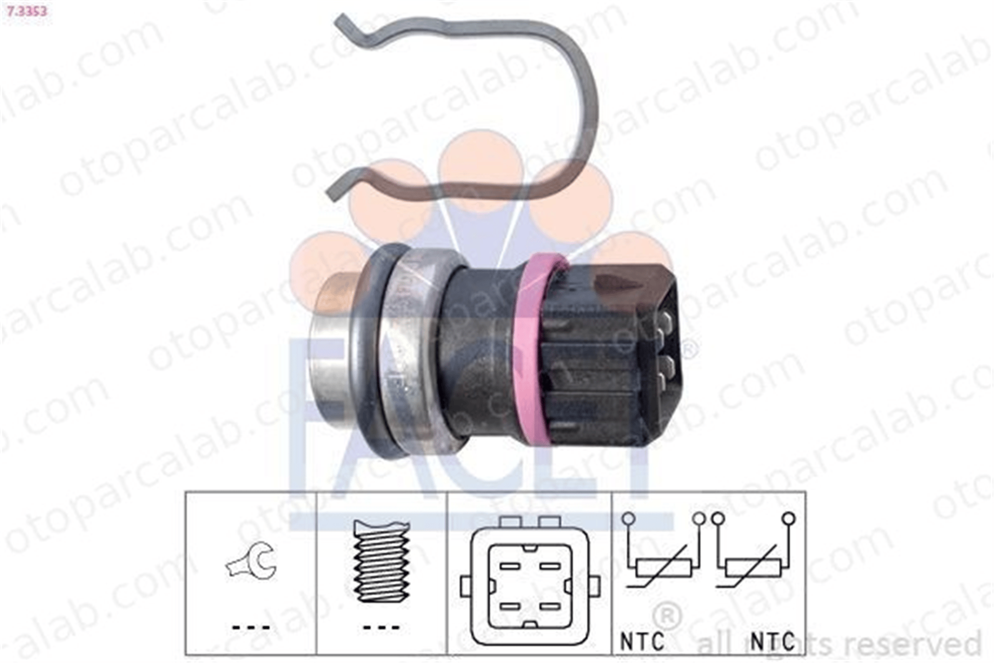 FACET 7.3353 Hararet Müşürü VW LT 28-35 II Minibüs/Otobüs LT 28-46 II Panelvan/Van 2D0919501B A0135420417
