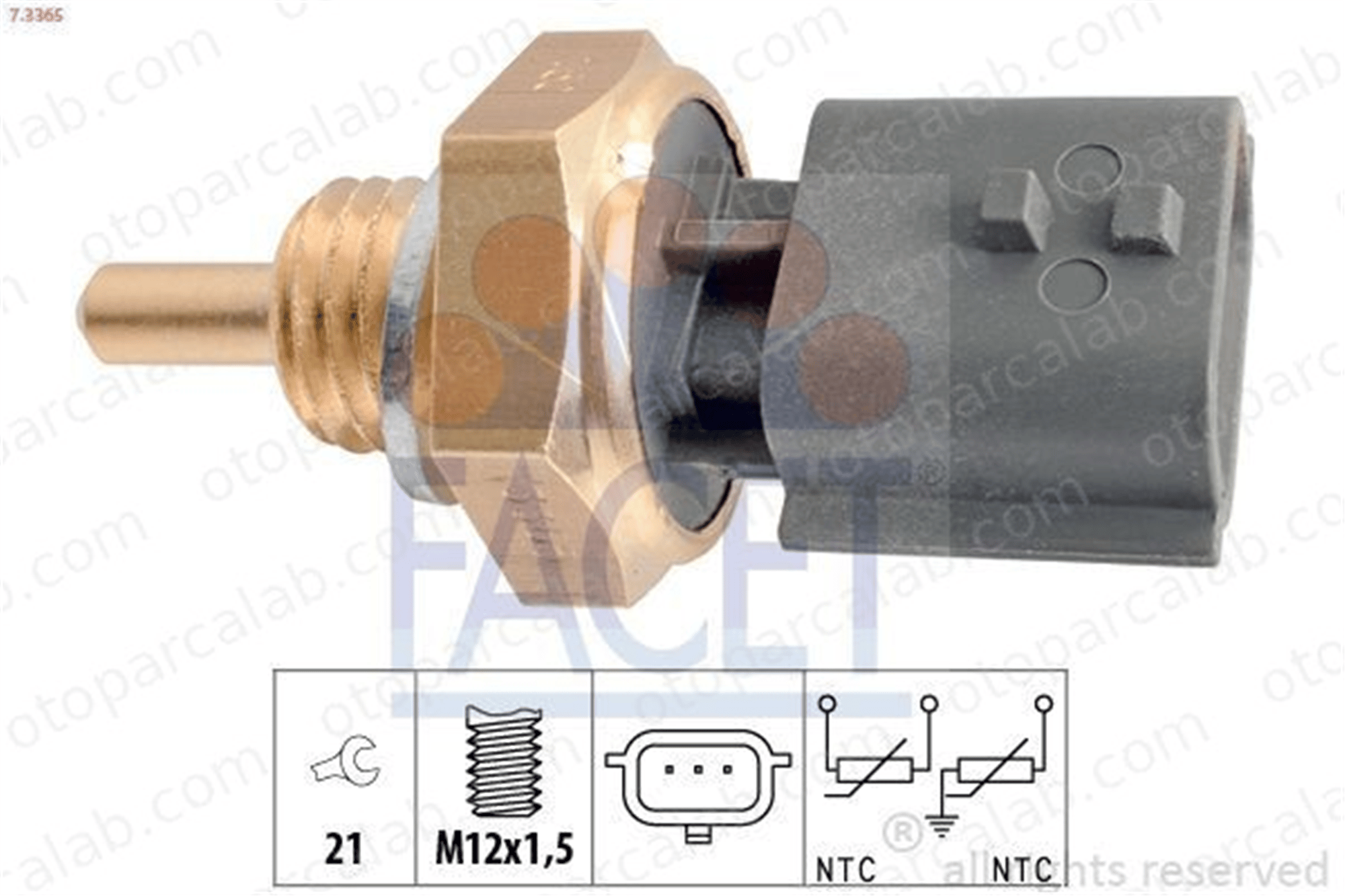 FACET 7.3365 Hararet Müşürü DACIA SANDERO LOGAN 226307034R 226300717R