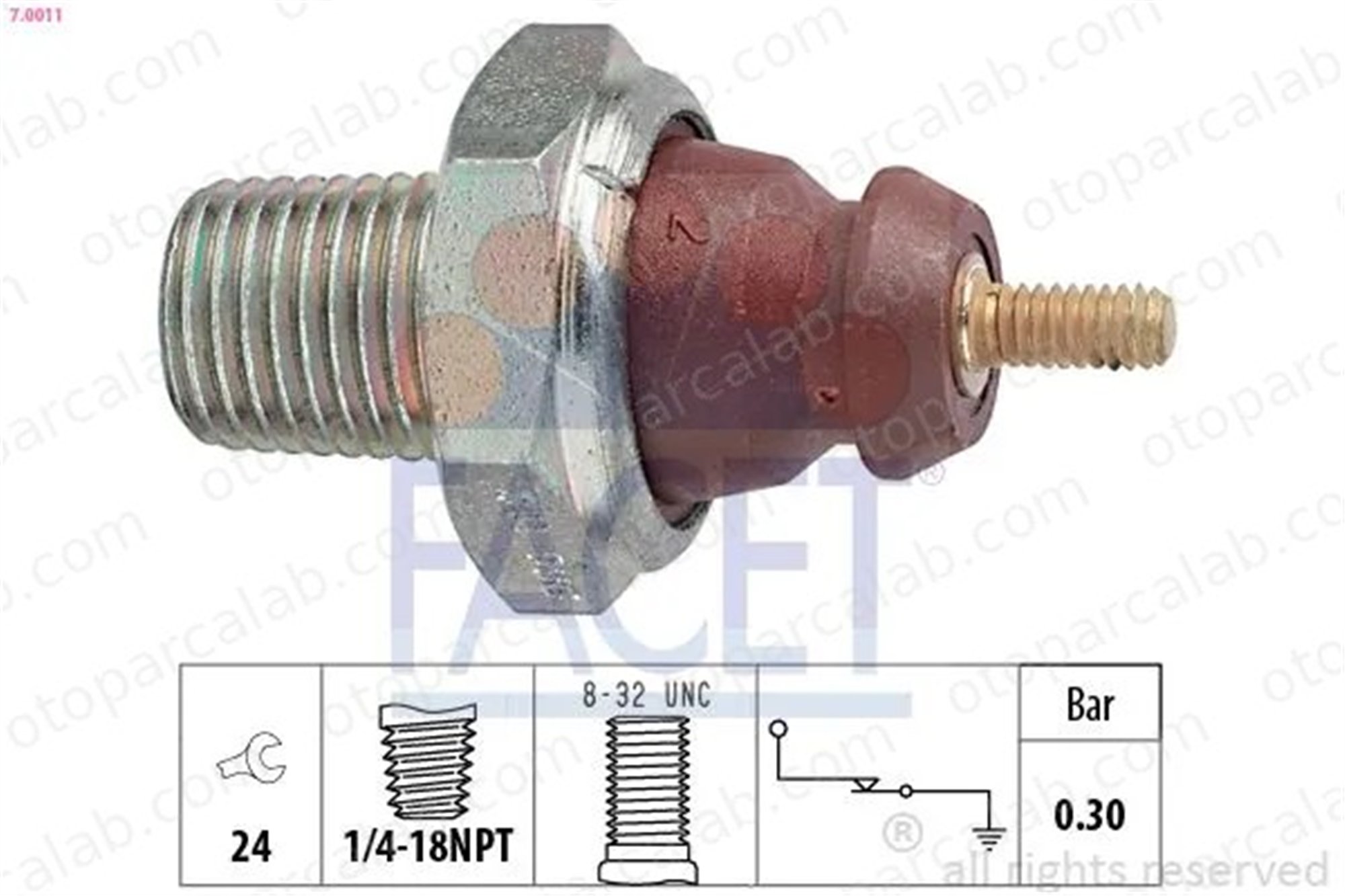 FACET 7.0011 Yağ Müşürü FORD SIERRA II SIERRA II Hatchback 1647828 409160