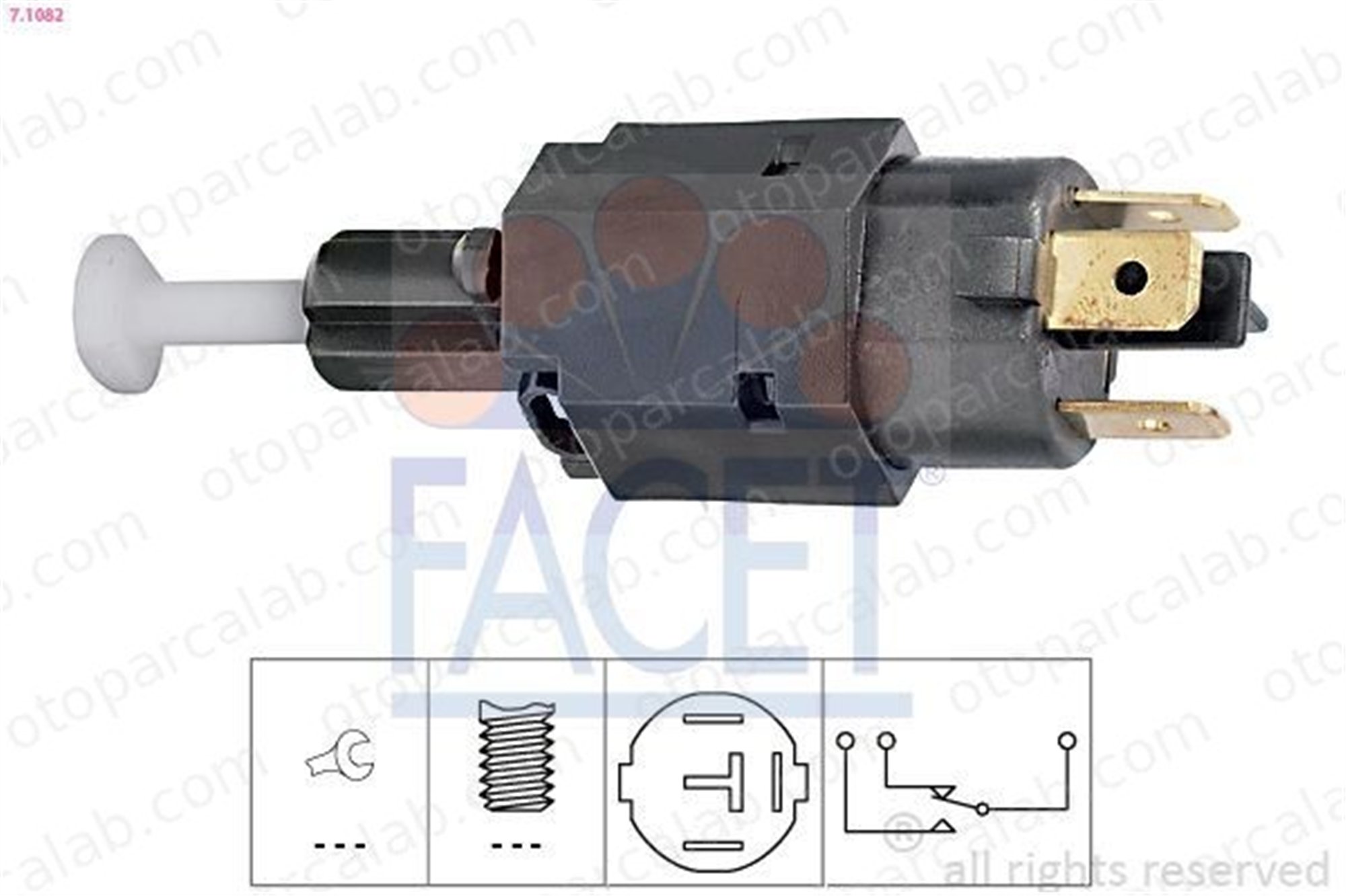 FACET 7.1082 Fren Müşürü OPEL ASTRA F Station wagon VECTRA A Hatchback 1240594 1240595
