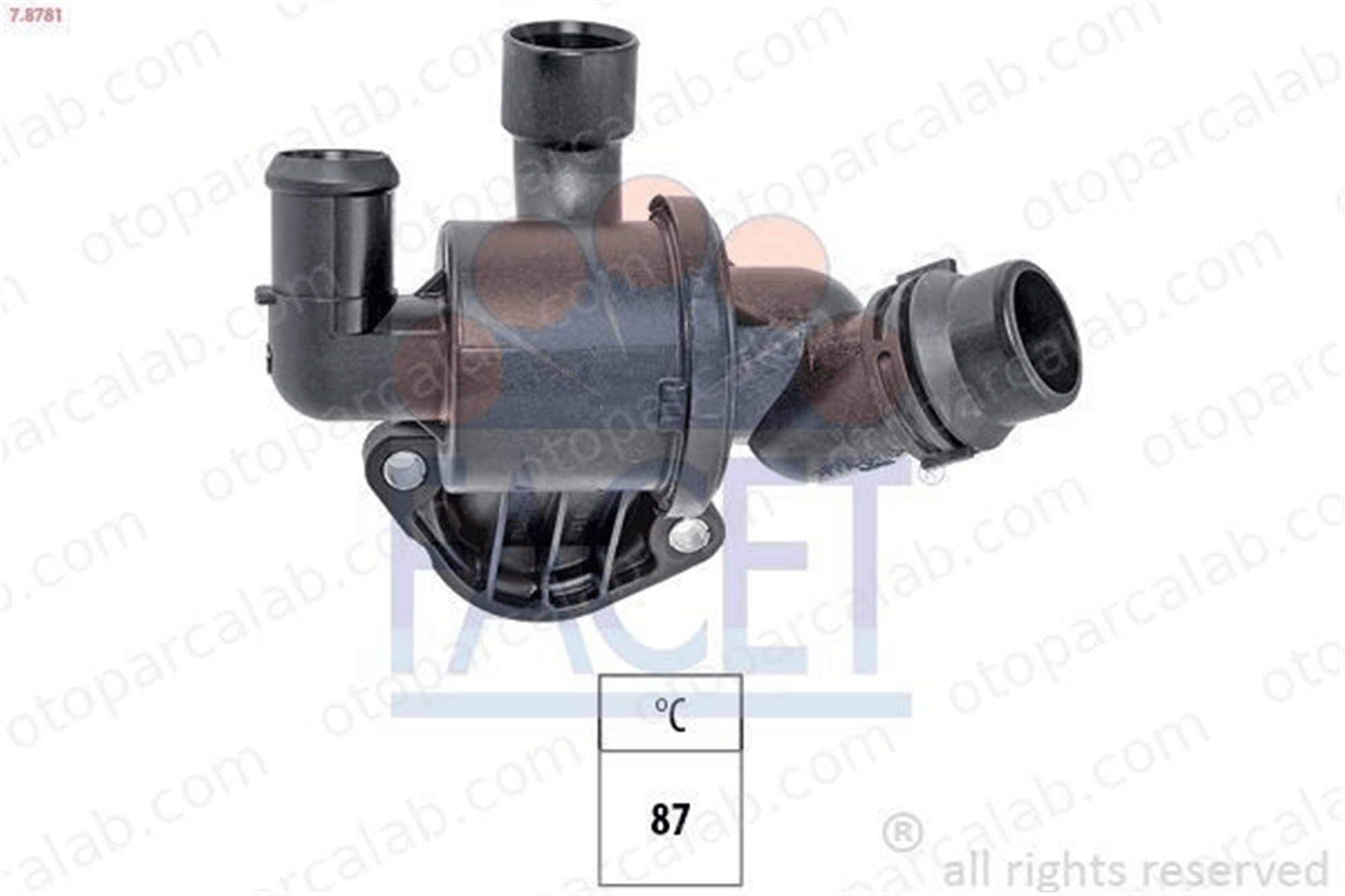 FACET 7.8781 Termostat AUDI A4 B8 A4 B8 Avant 3L121111AD 03L121111AD
