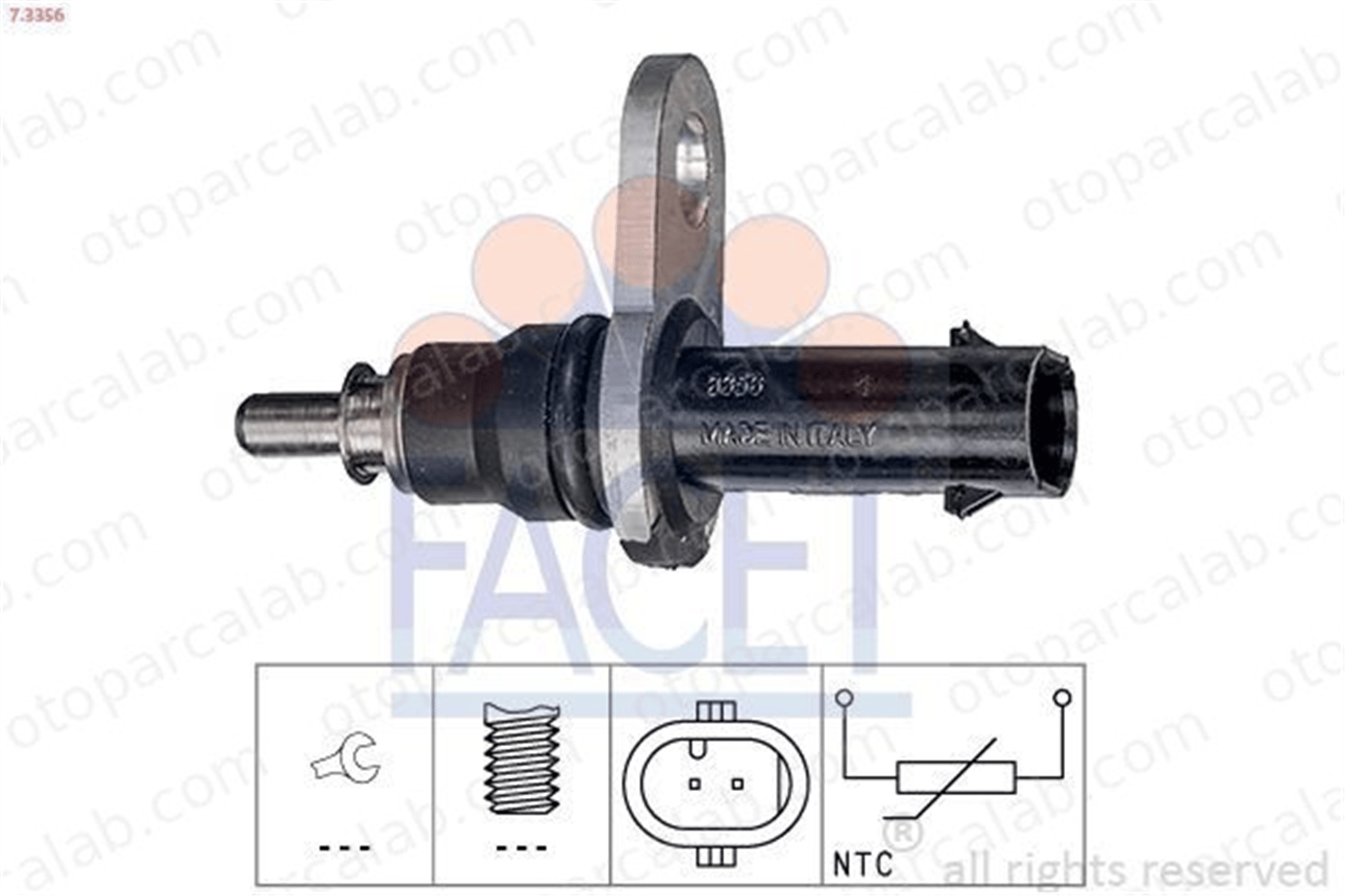 FACET 7.3356 Hararet Müşürü AUDI A7 Sportback A6 C7 79919525M 079919525M