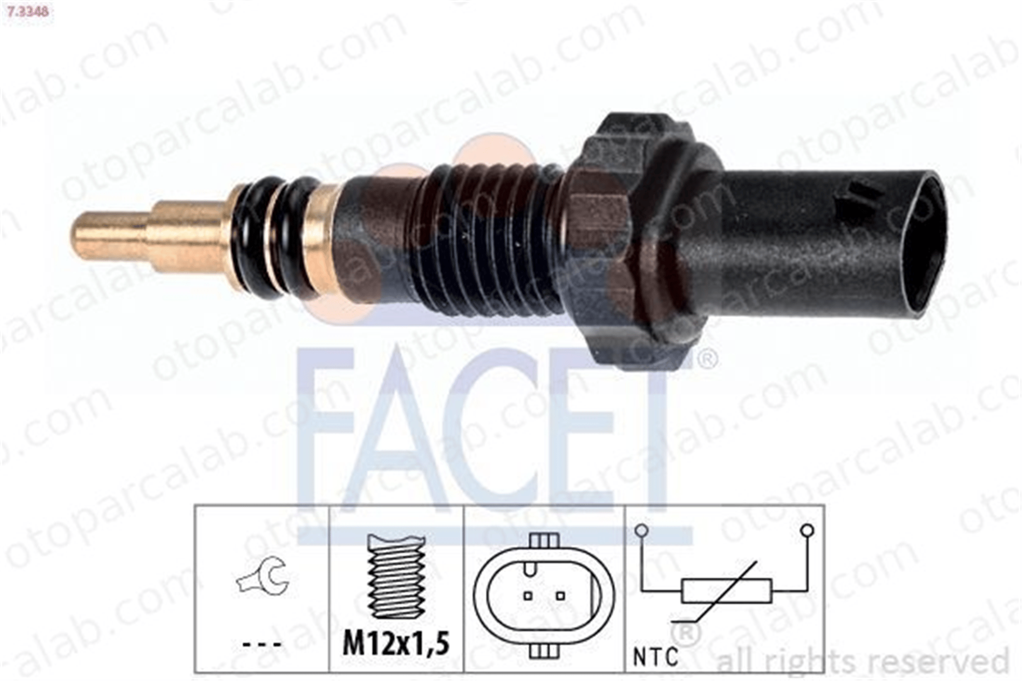 FACET 7.3348 Hararet Müşürü BMW 1 3 Touring 13627797957 7797957