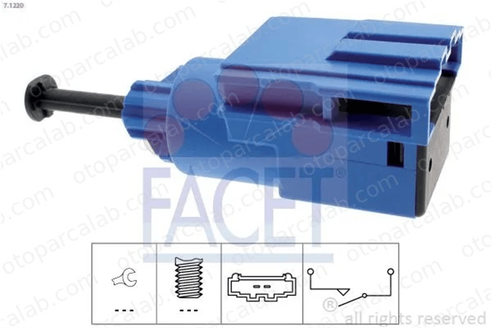 FACET 7.1220 Fren Müşürü AUDI A6 C6 Avant VW PASSAT B5.5 1J0927189 1J0927189E