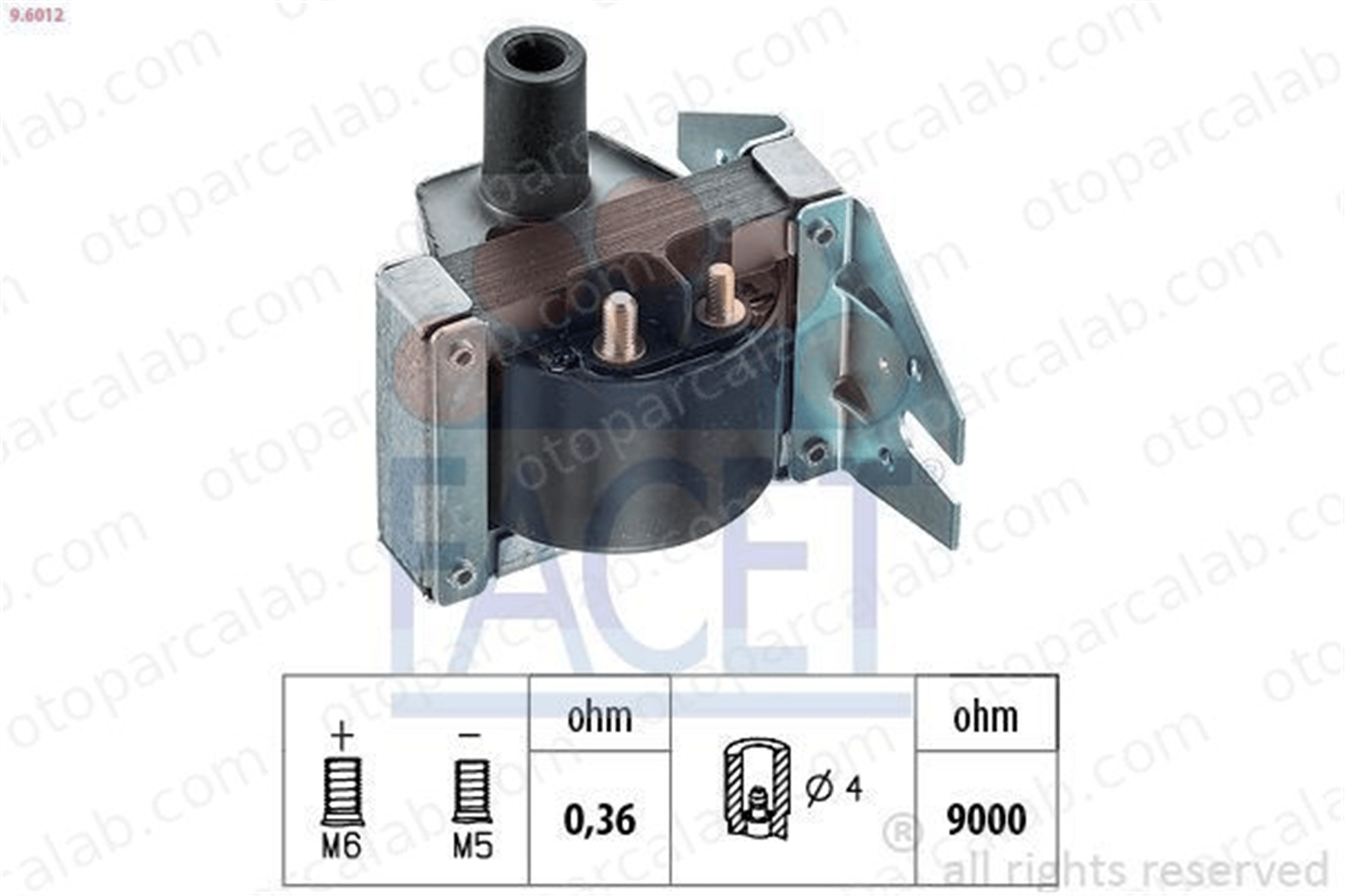 FACET 9.6012 Ateşleme Bobini BMW 8 5 1720166 1720877