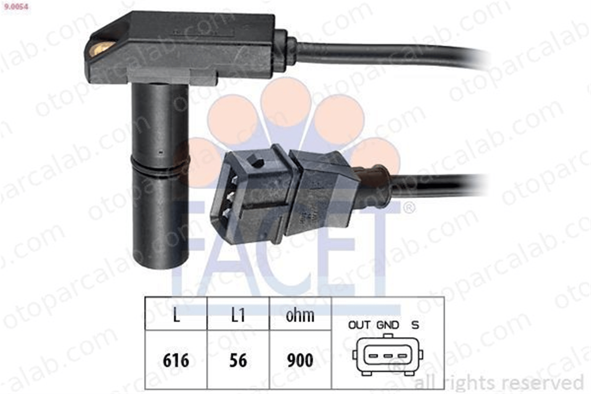FACET 9.0054 Krank Sensörü BMW 5 12141708619 1708610