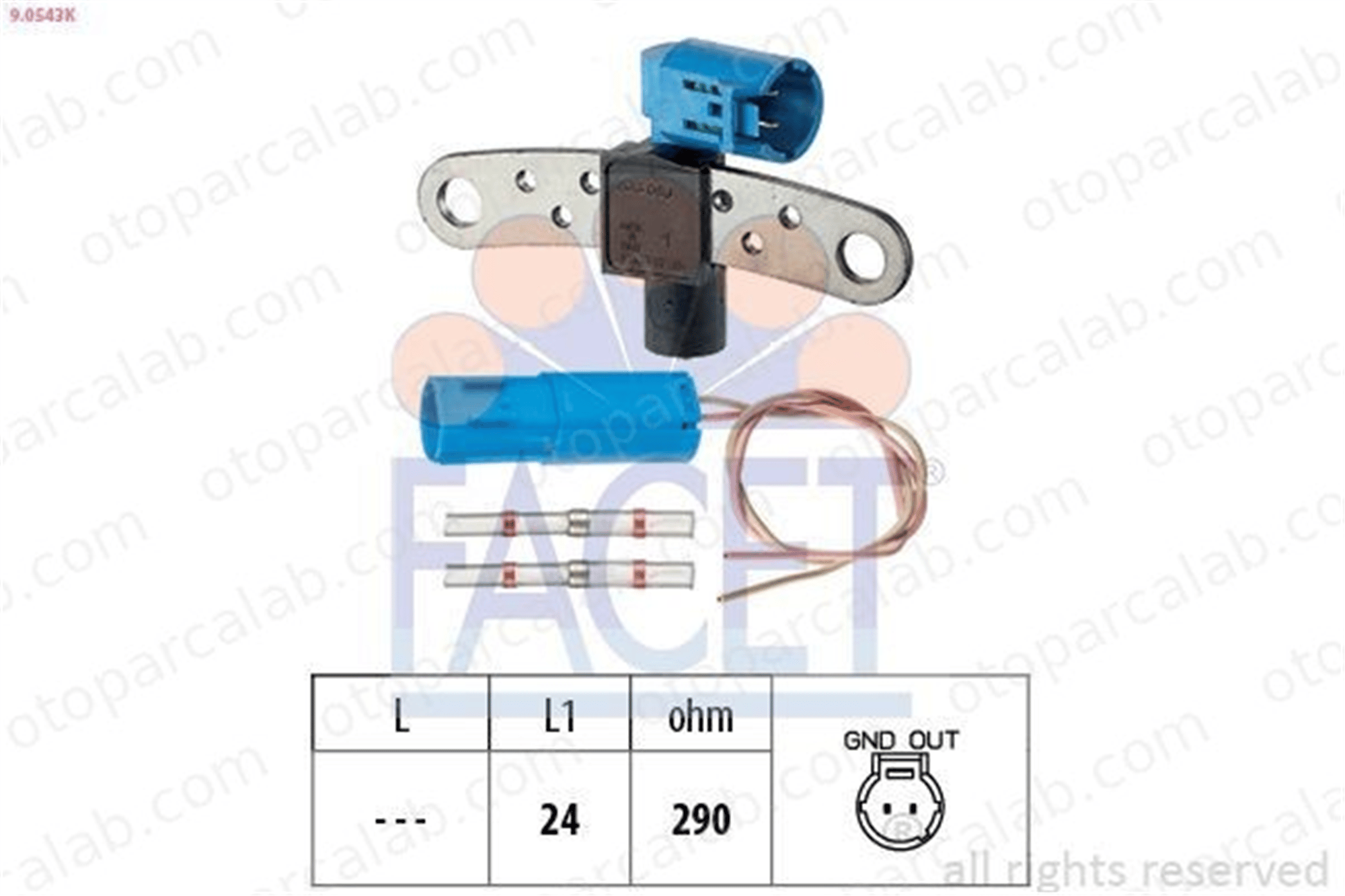 FACET 9.0543K Eksantrik Devir Sensörü RENAULT MEGANE I LAGUNA II Grandtour 7700101970 8200468645