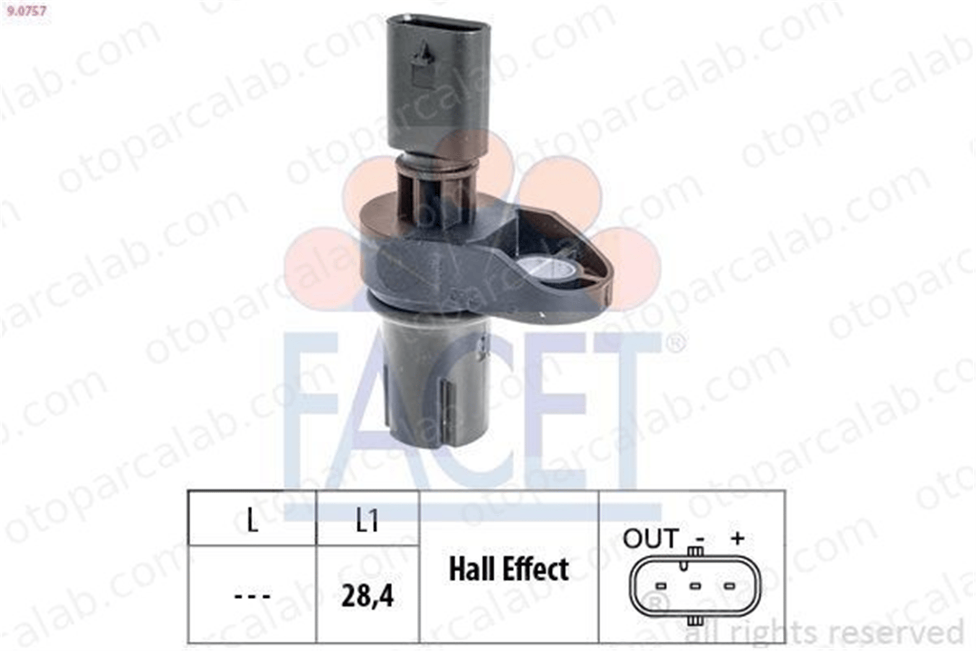 FACET 9.0757 Eksantrik Devir Sensörü BMW 1 3 Touring 13627803093 7803093