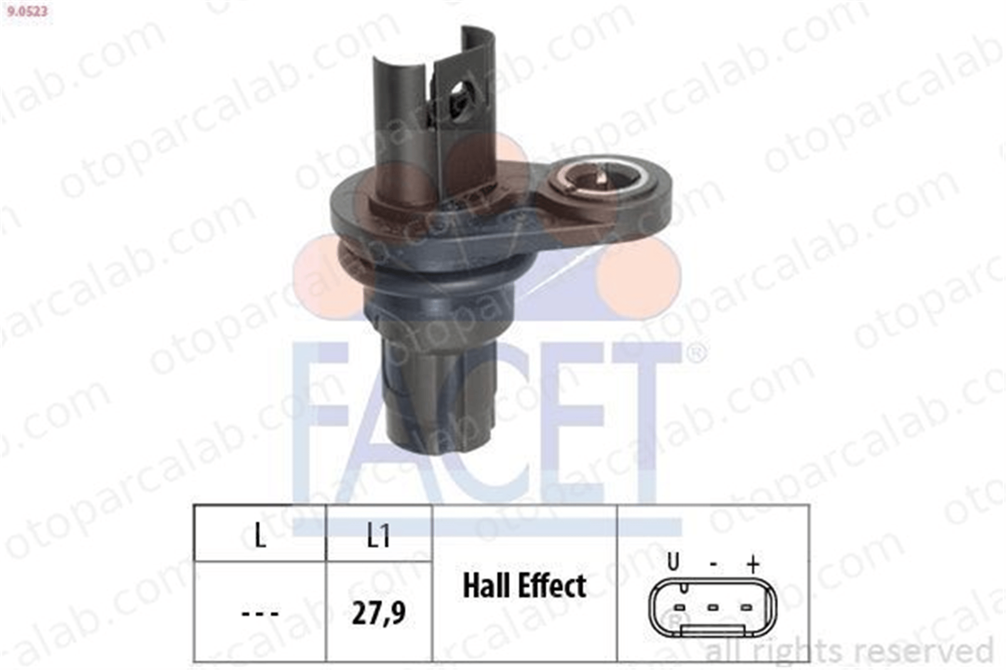 FACET 9.0523 Krank Sensörü BMW 3 Coupe 3 1272852331 12728523317