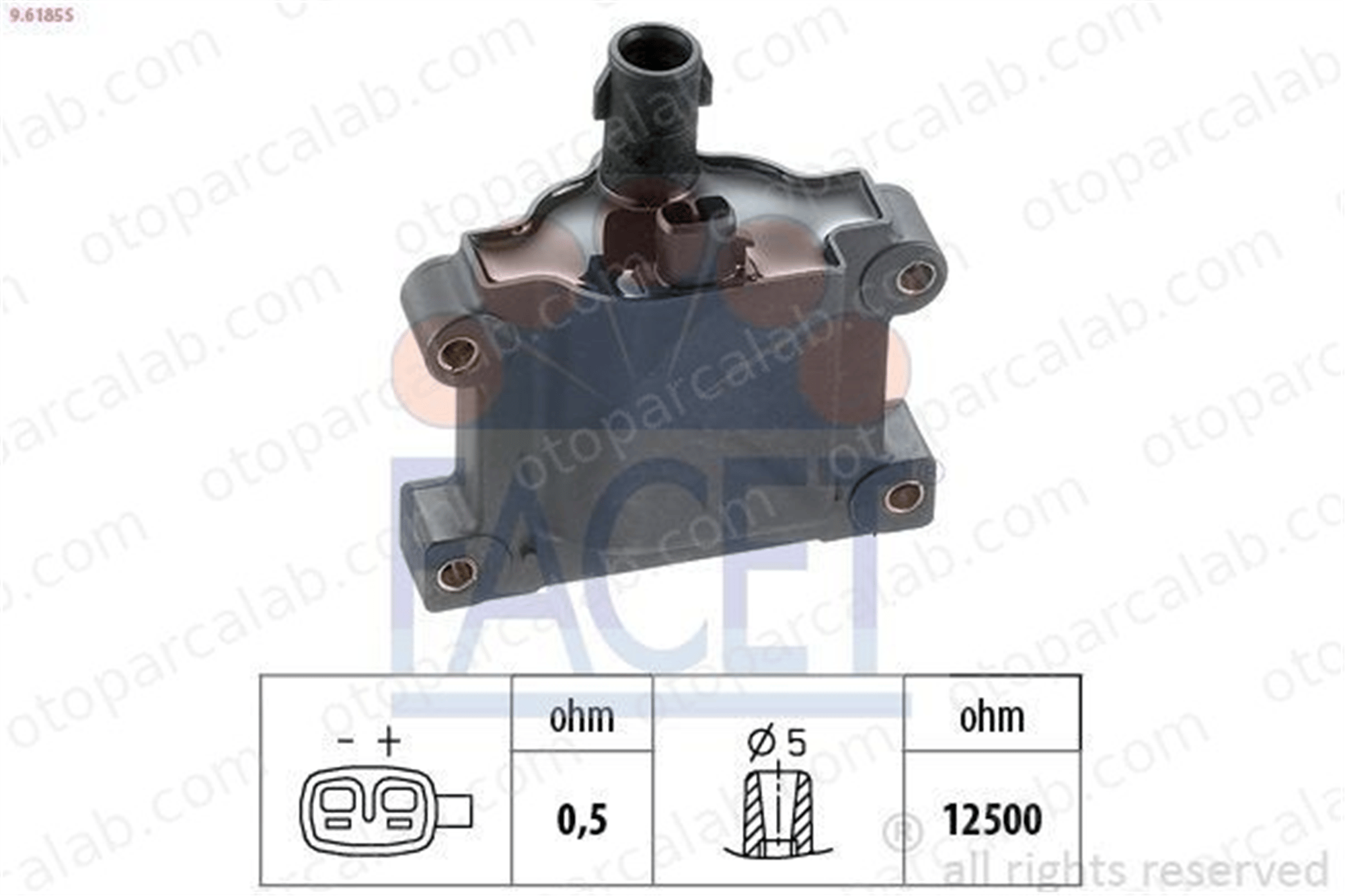FACET 9.6185S Ateşleme Bobini TOYOTA CARINA E VI CARINA E VI Sedan 94853695 1907074170