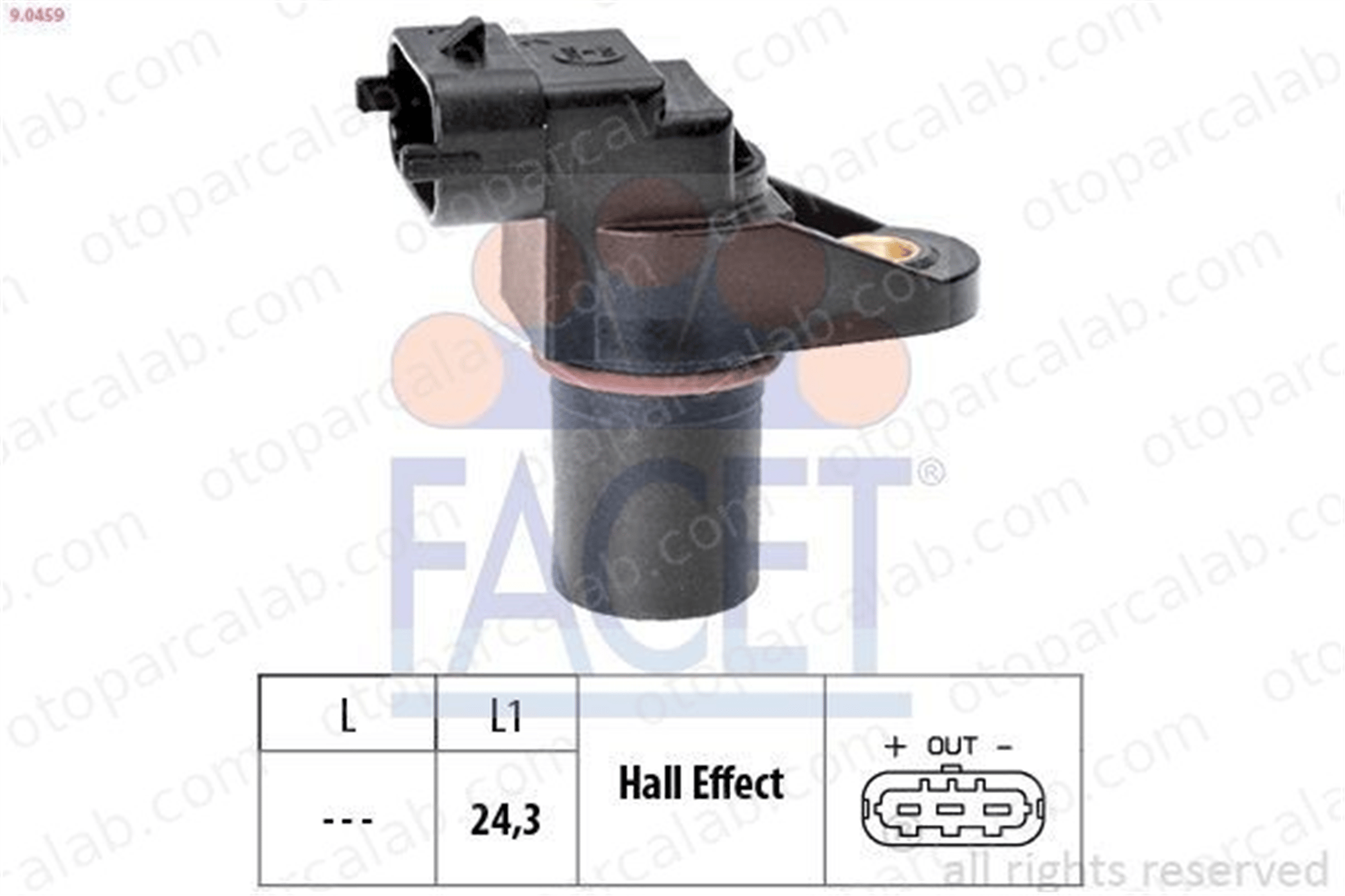FACET 9.0459 Eksantrik Devir Sensörü MERCEDES-BENZ E-SERISI E-SERISI T-Model A0051531328 5080346AA